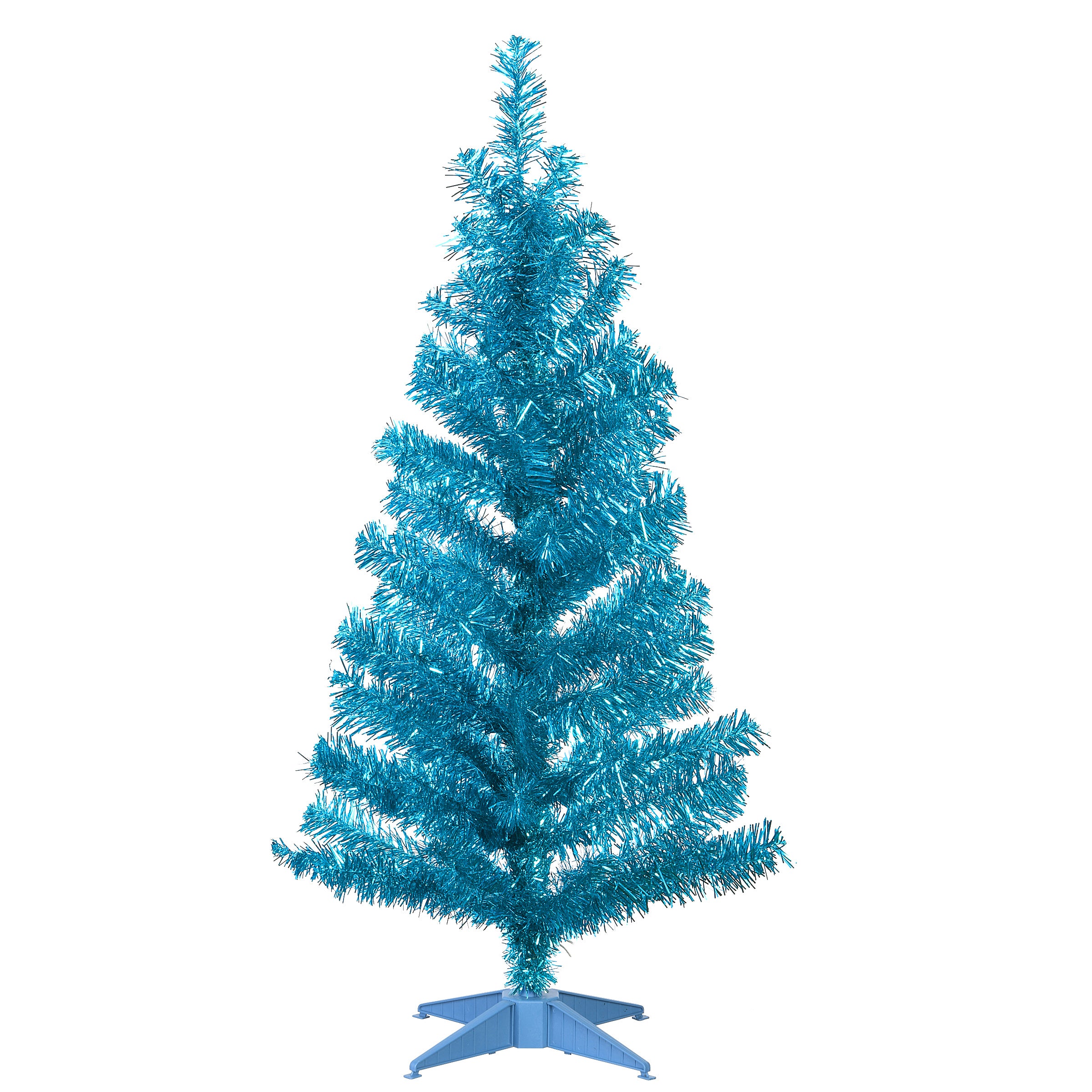 3 ft. Turquoise Tinsel Tree – National Tree Company Business