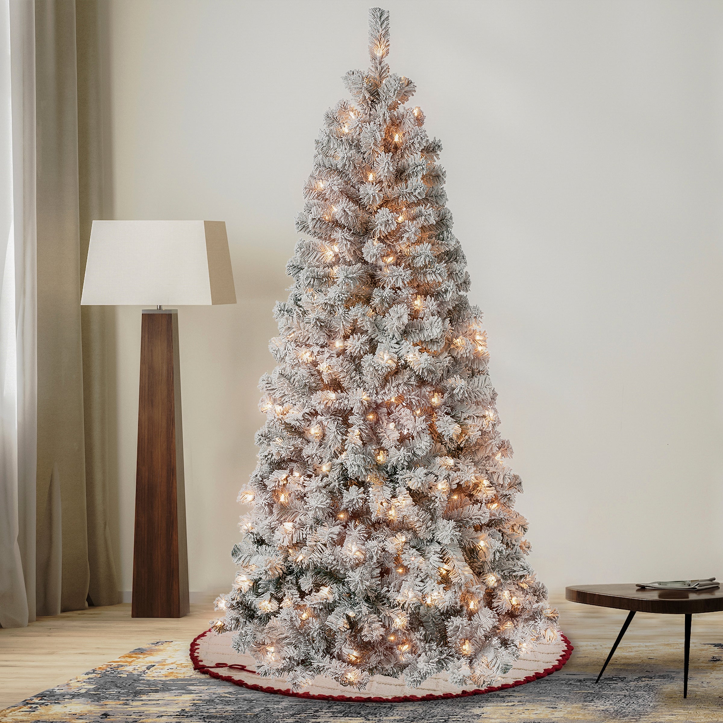 6 ft. Pre-Lit Acacia Slim Tree with Clear Lights
