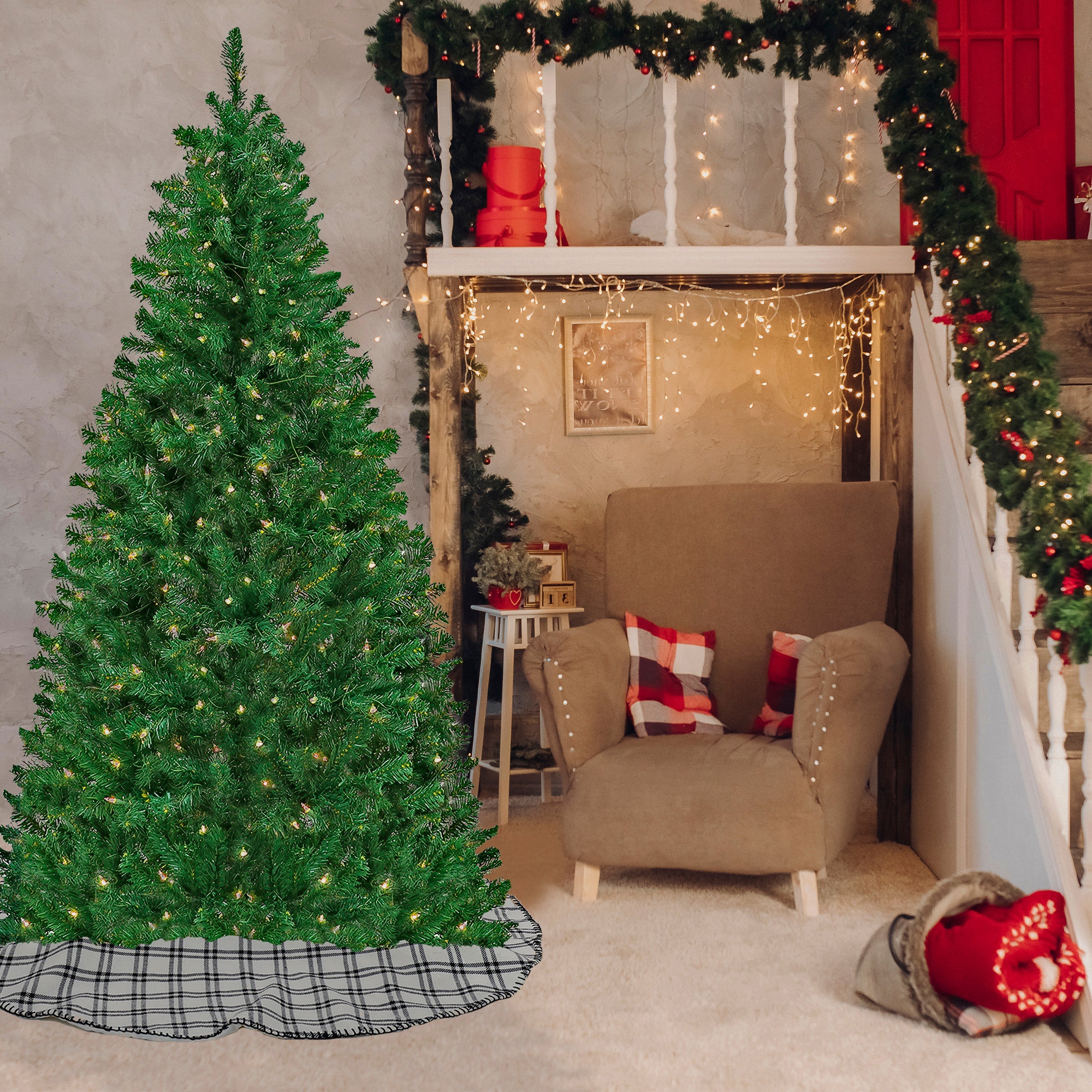 6 ft. Pre-Lit Acacia Tree with Clear Lights