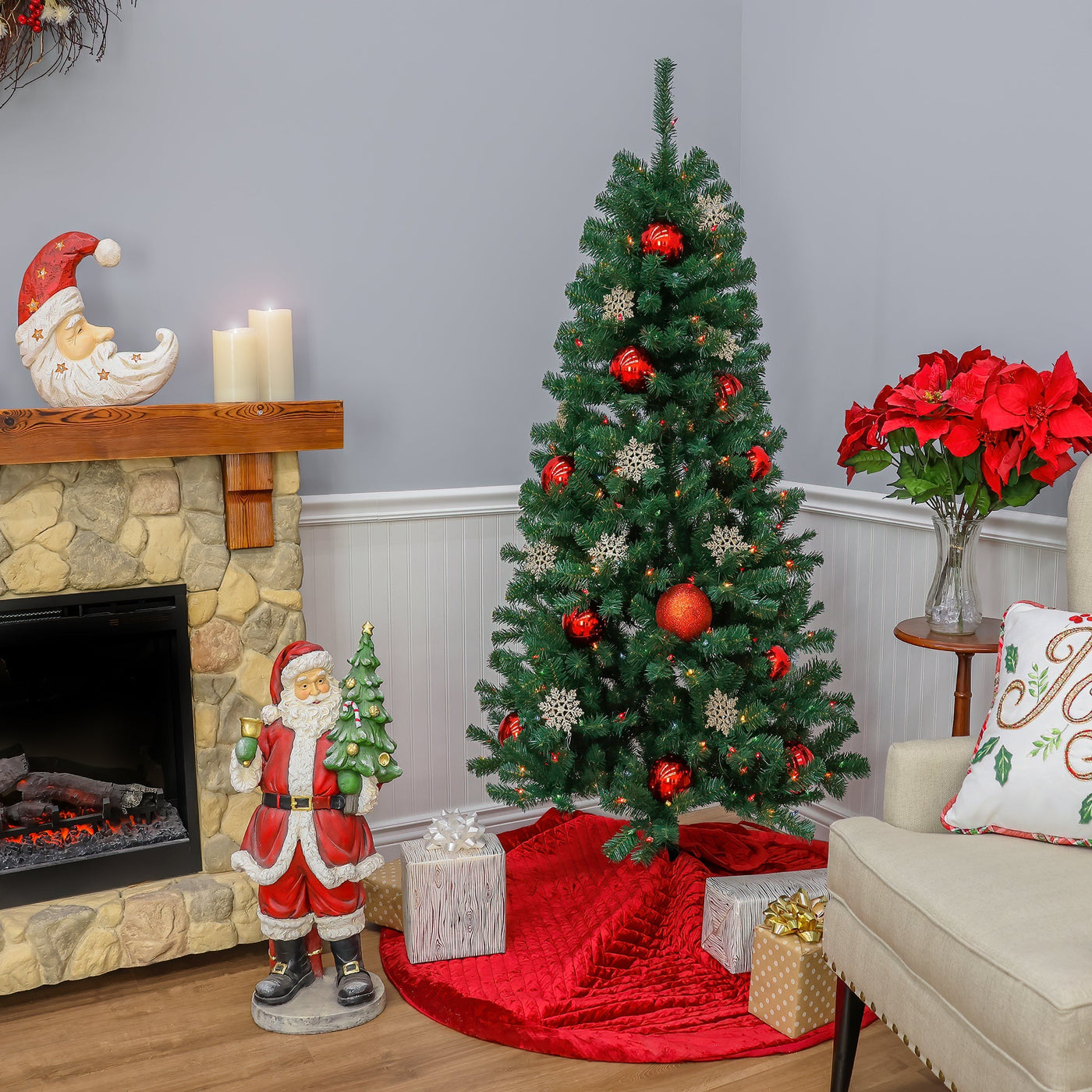 6 ft. Acacia Tree with Multicolor Lights