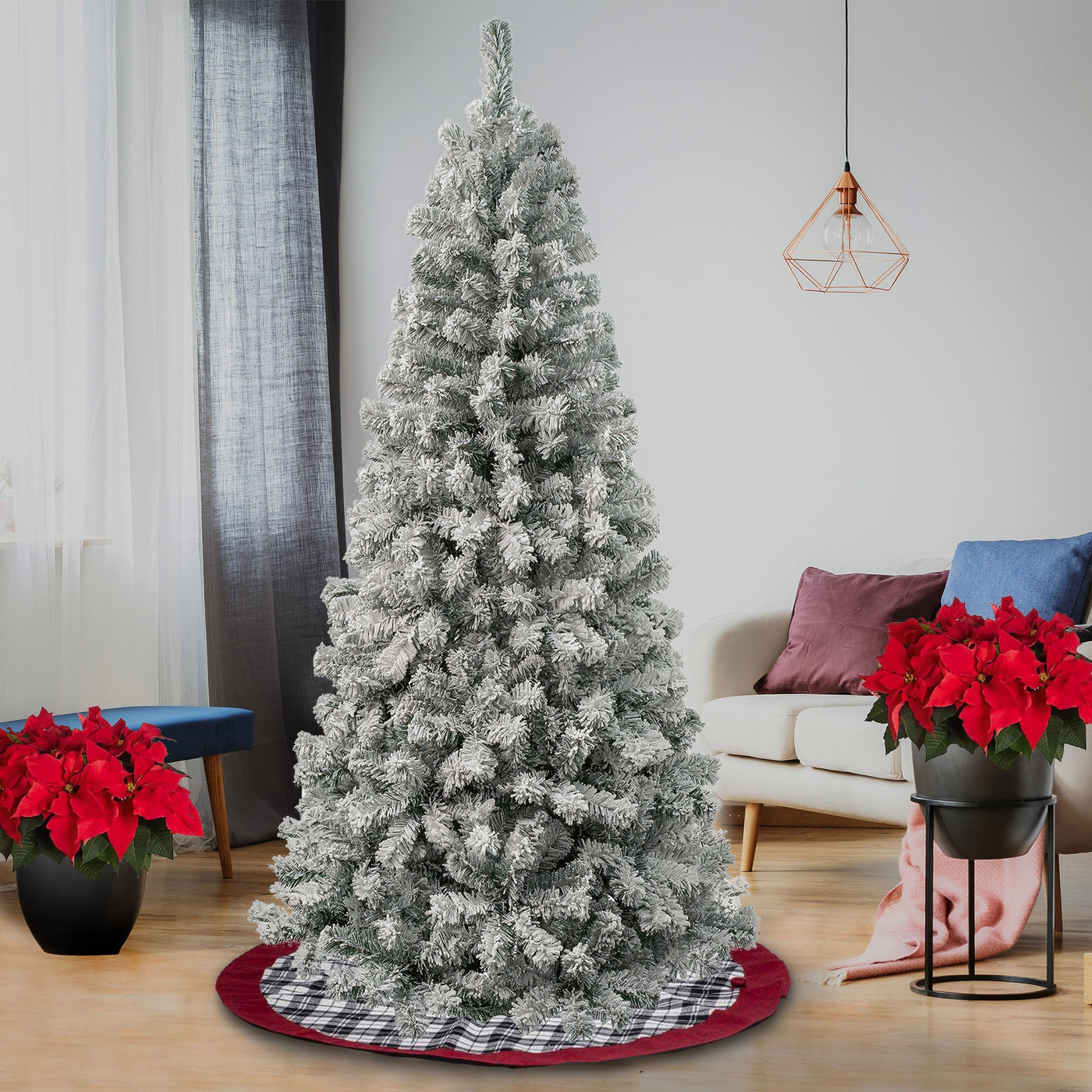 6 ft. Acacia Flocked Tree