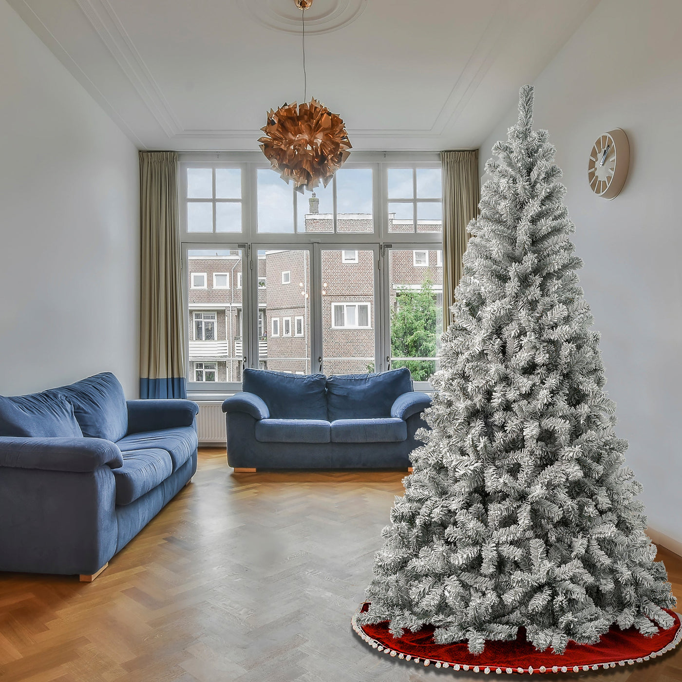 7.5 ft. Acacia Flocked Tree