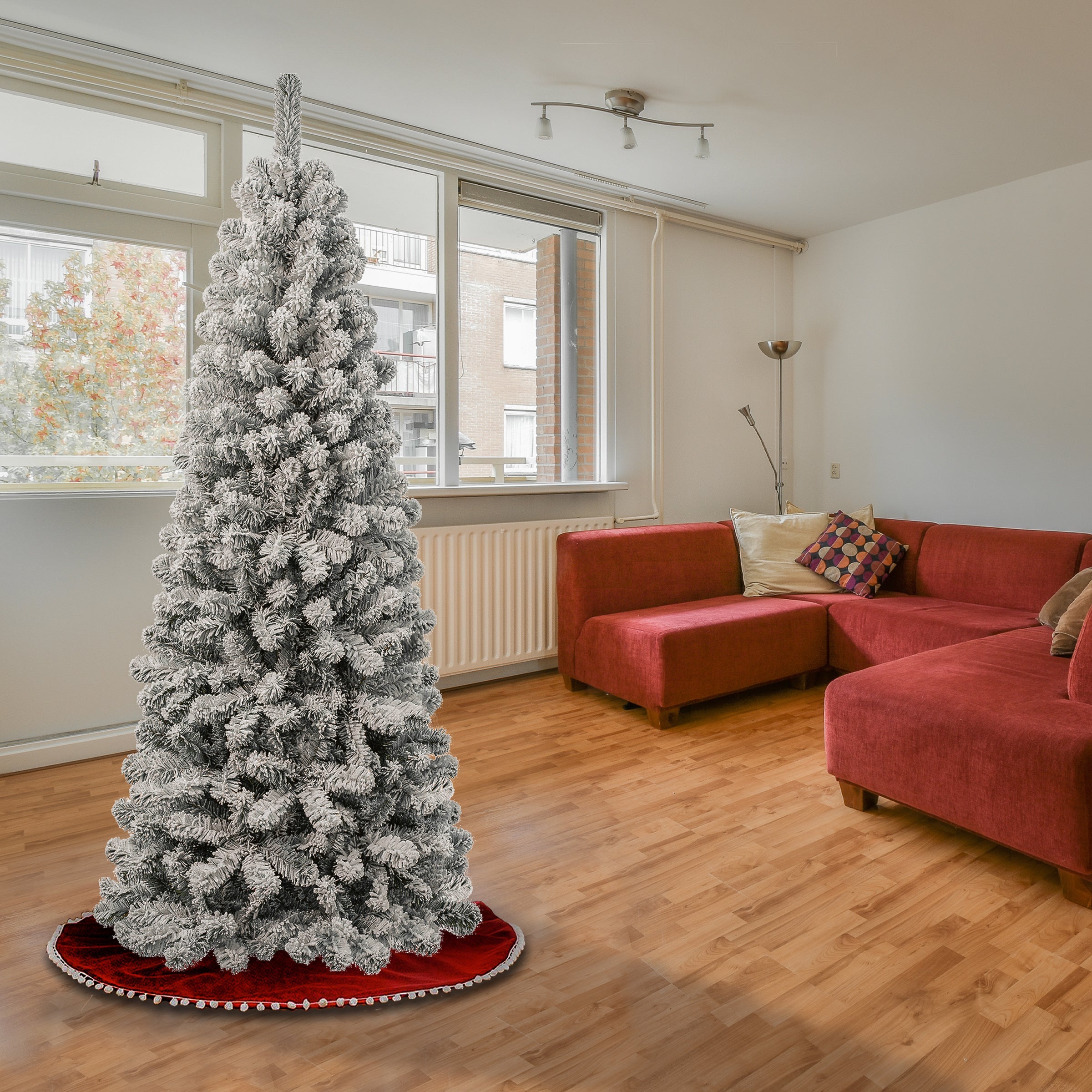 6 ft. Acacia Medium Flocked Tree