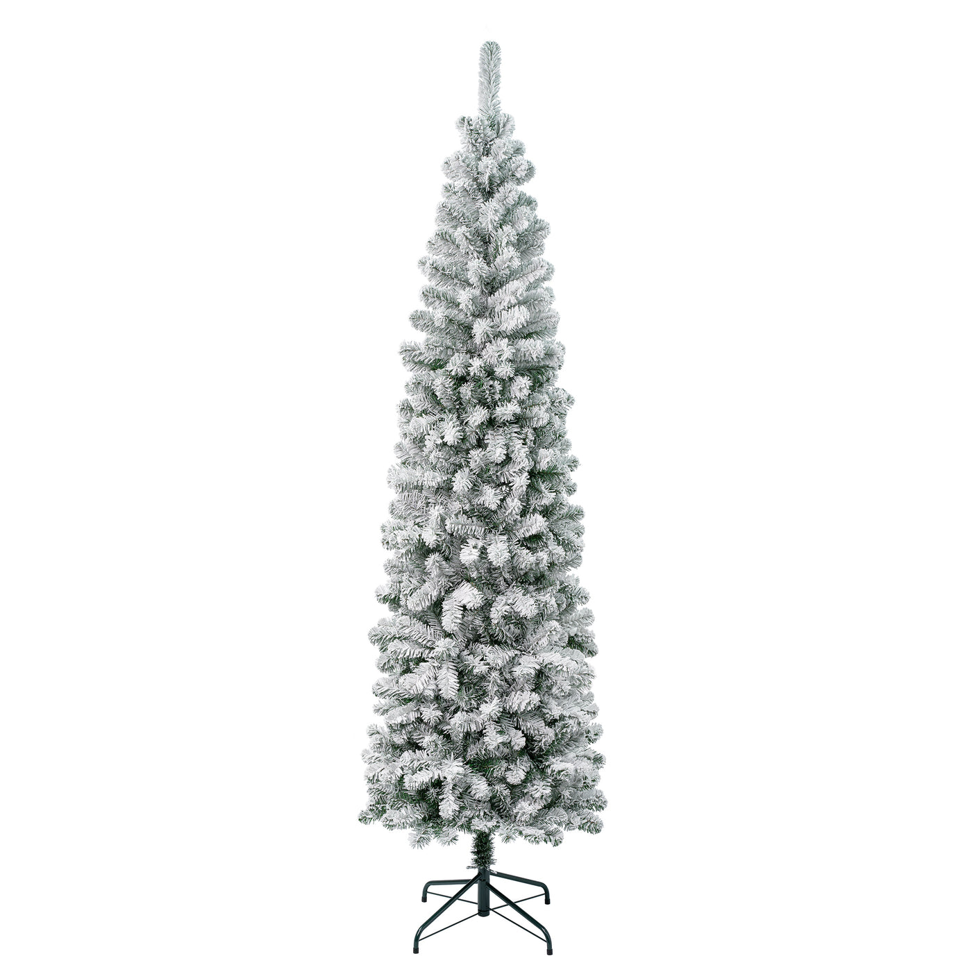 7.5 ft. Acacia Pencil Slim Flocked Tree