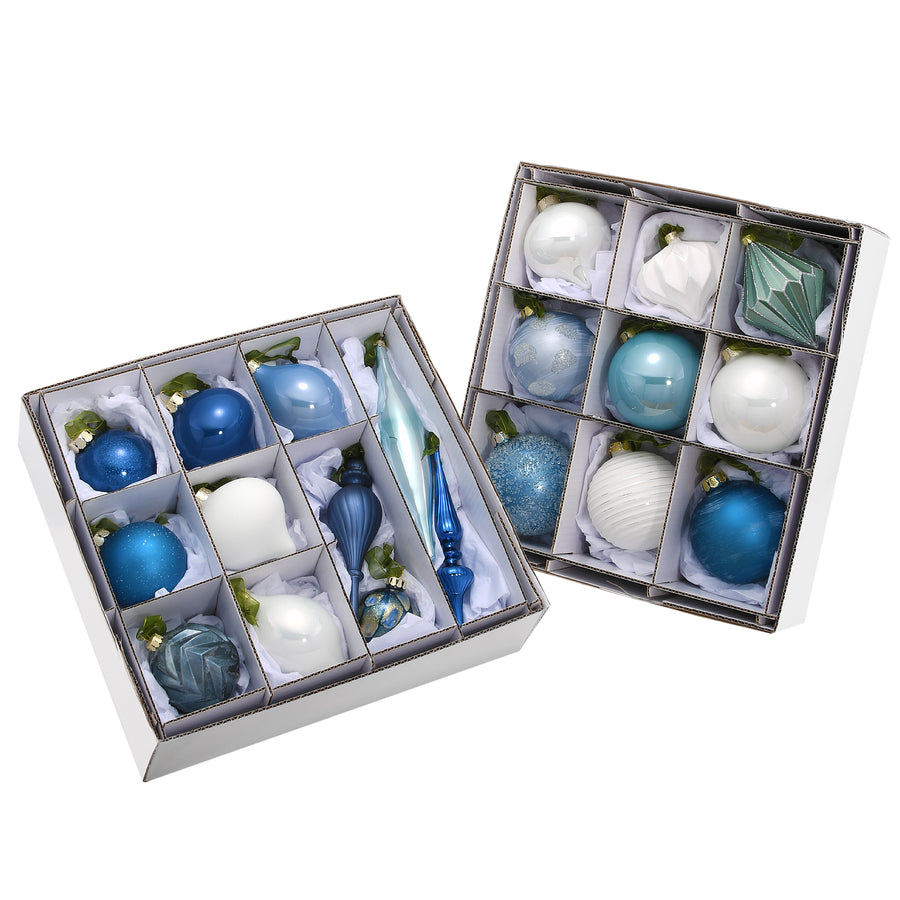 20-Piece Christmas Tree Ornament Set, Arctic Lights Collection