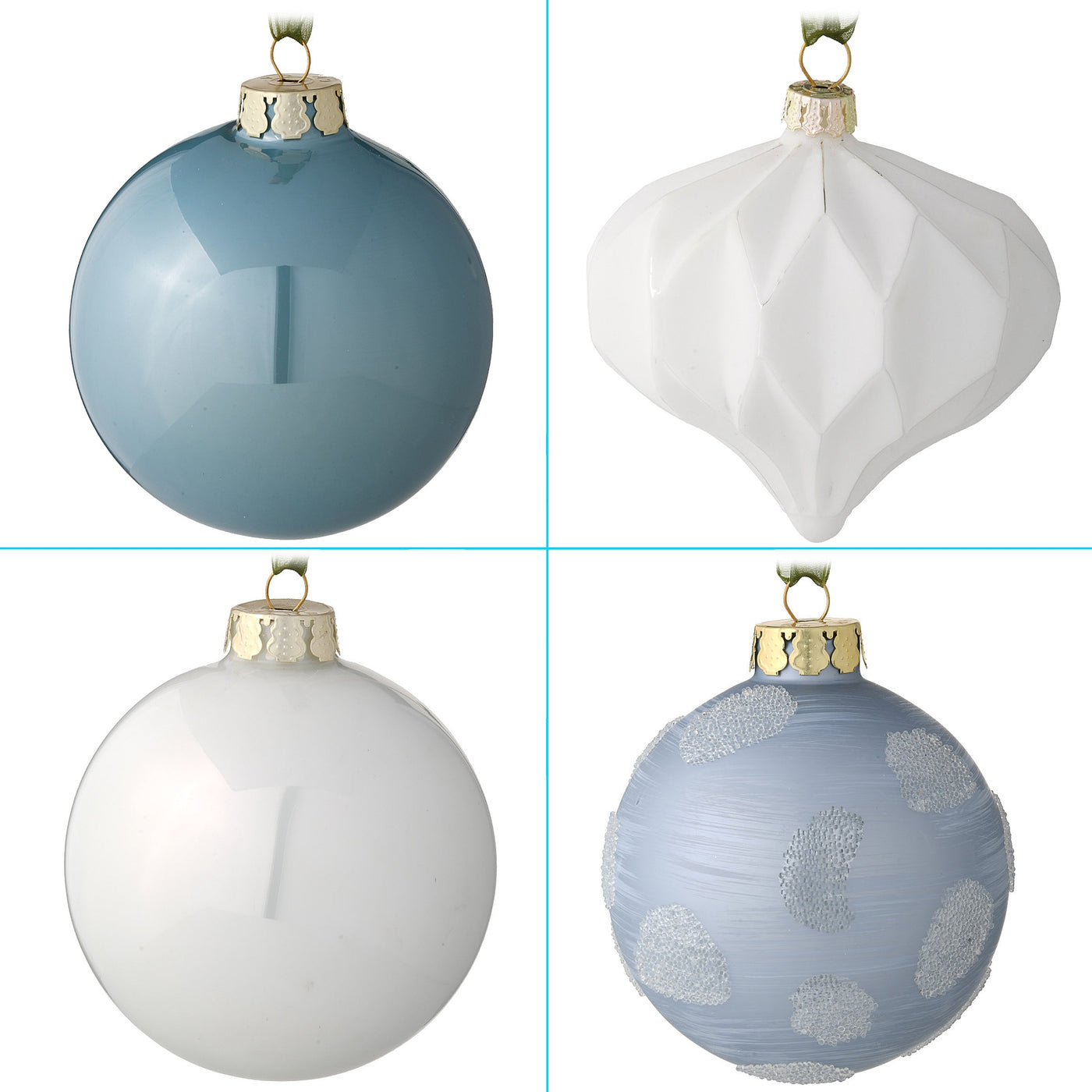 20-Piece Christmas Tree Ornament Set, Arctic Lights Collection