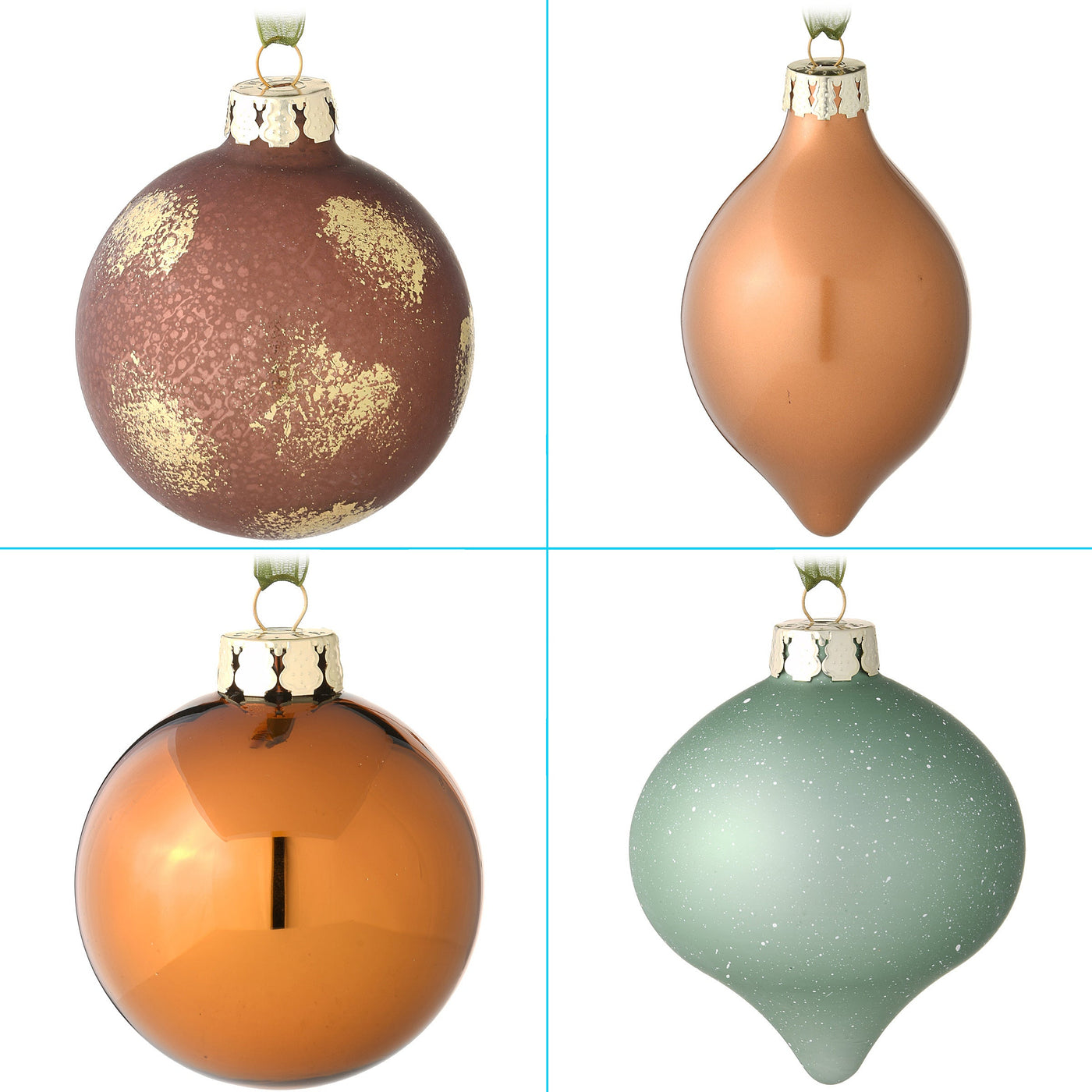 20-Piece Christmas Tree Ornament Set, Alpine Collection