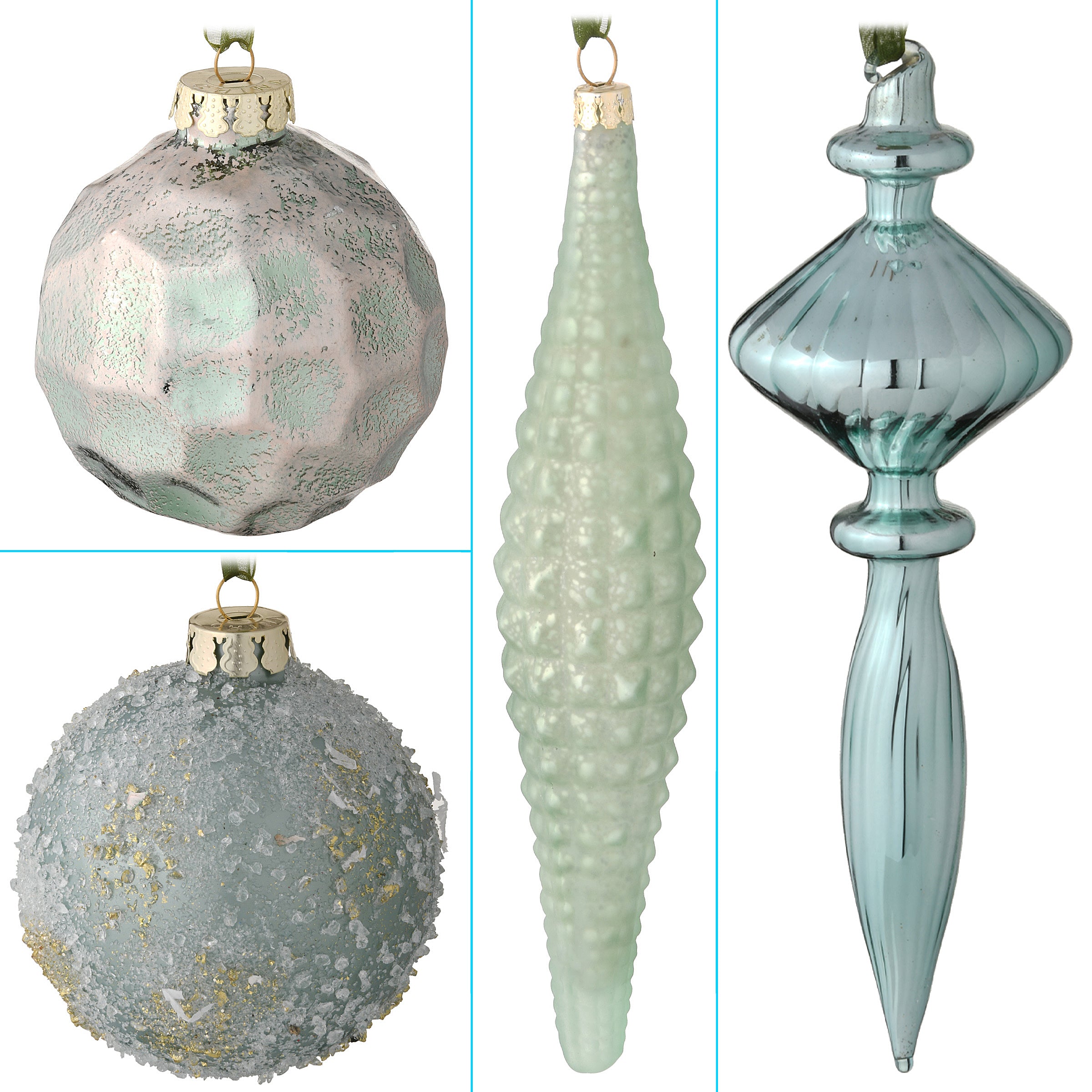 20-Piece Christmas Tree Ornament Set, Alpine Collection