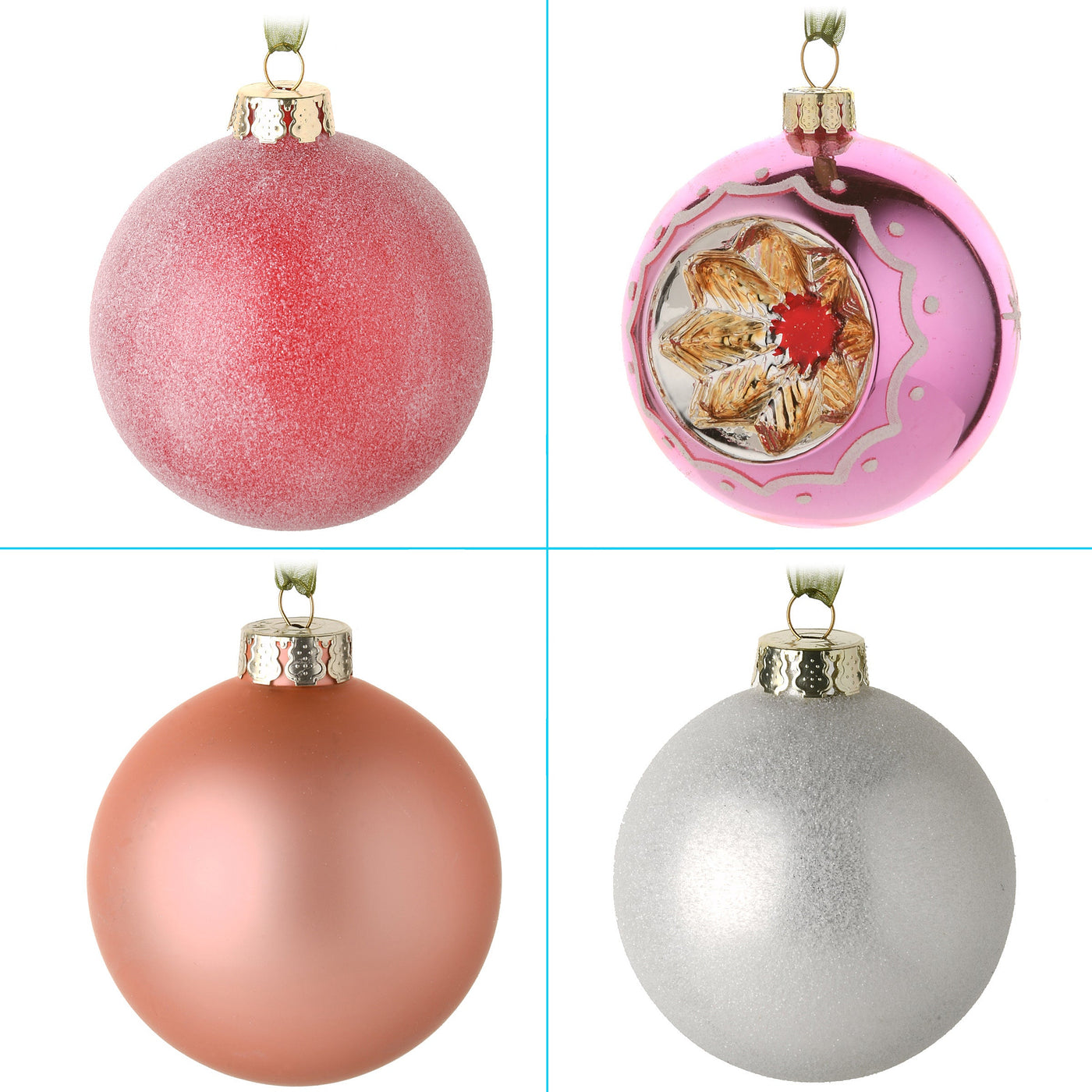 20-Piece Christmas Tree Ornament Set, Be Merry Collection