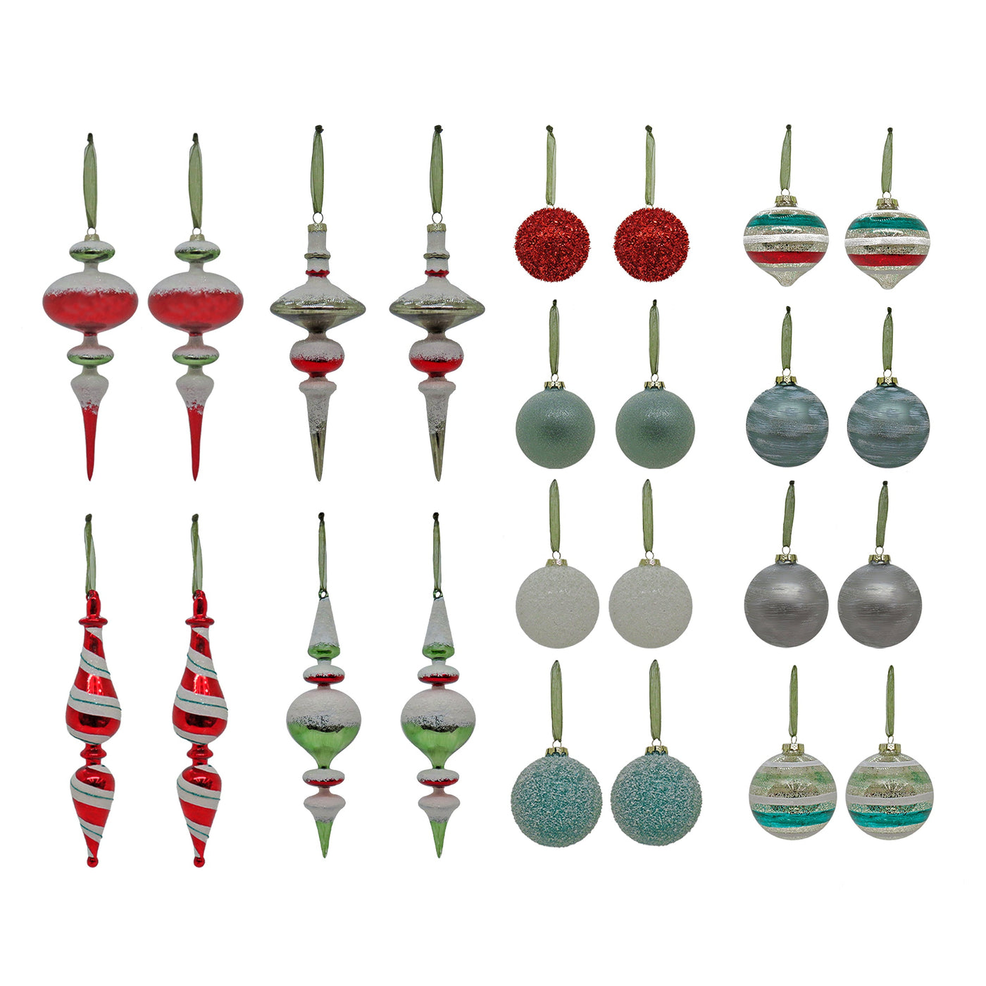 24-Piece HGTV Home Collection Nostalgic Traditions Ornaments