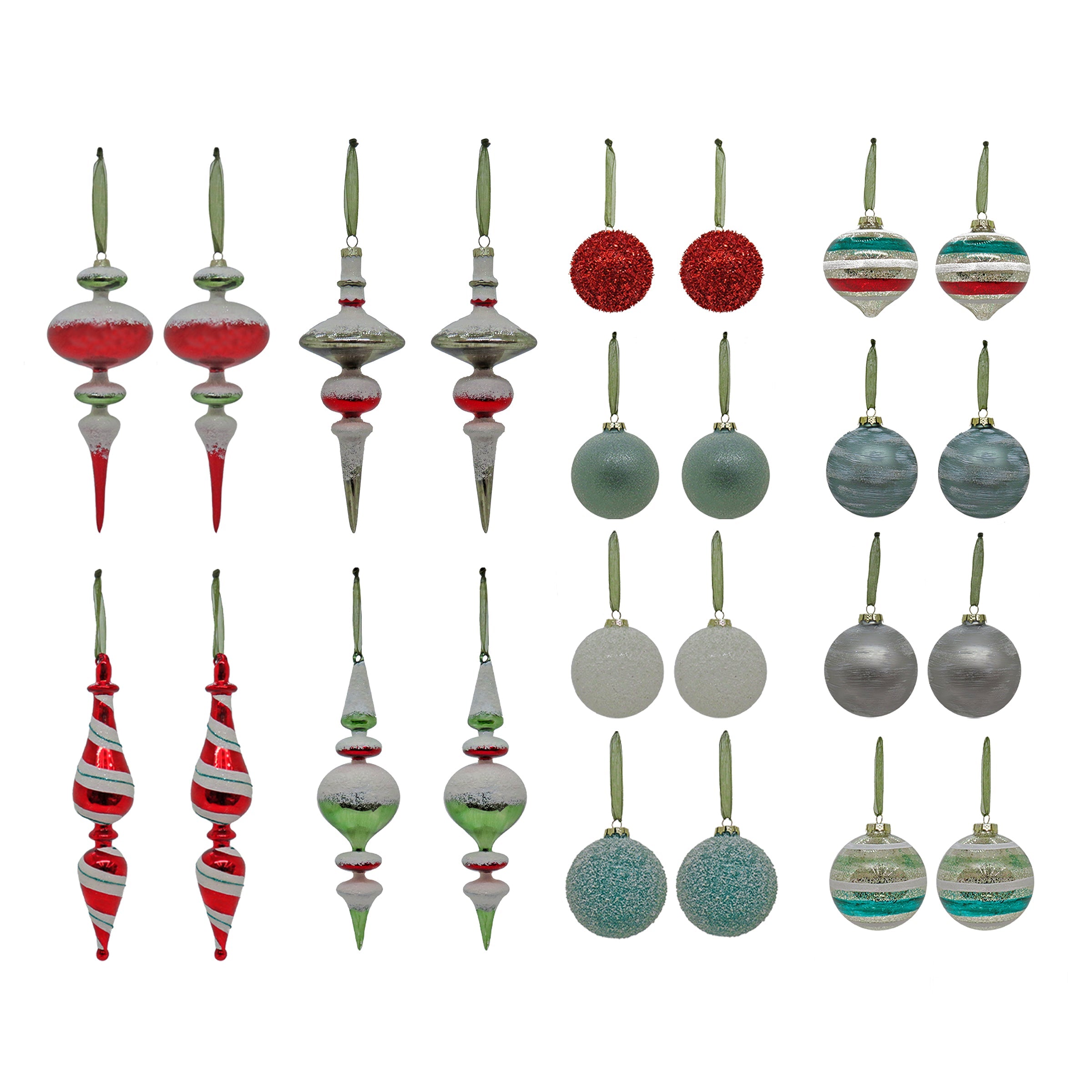 24-Piece HGTV Home Collection Nostalgic Traditions Ornaments