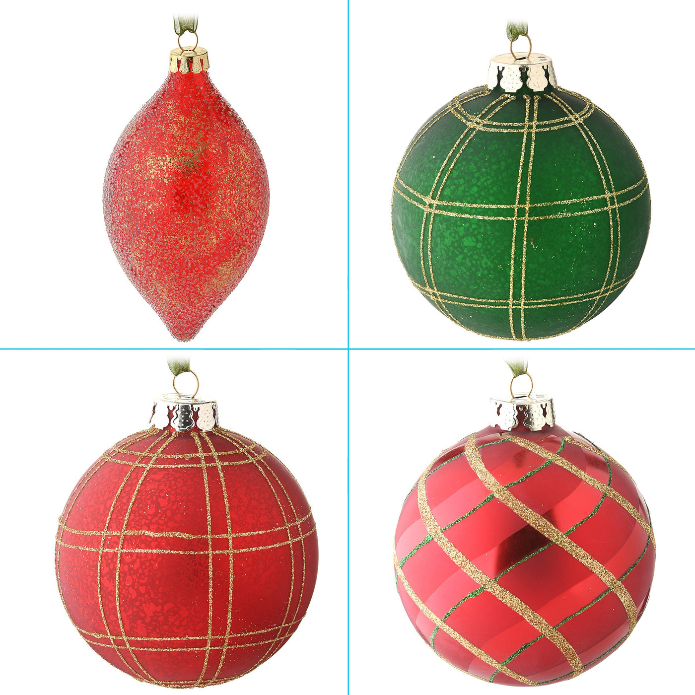 20-Piece Christmas Tree Ornament Set, Rural Homestead Collection