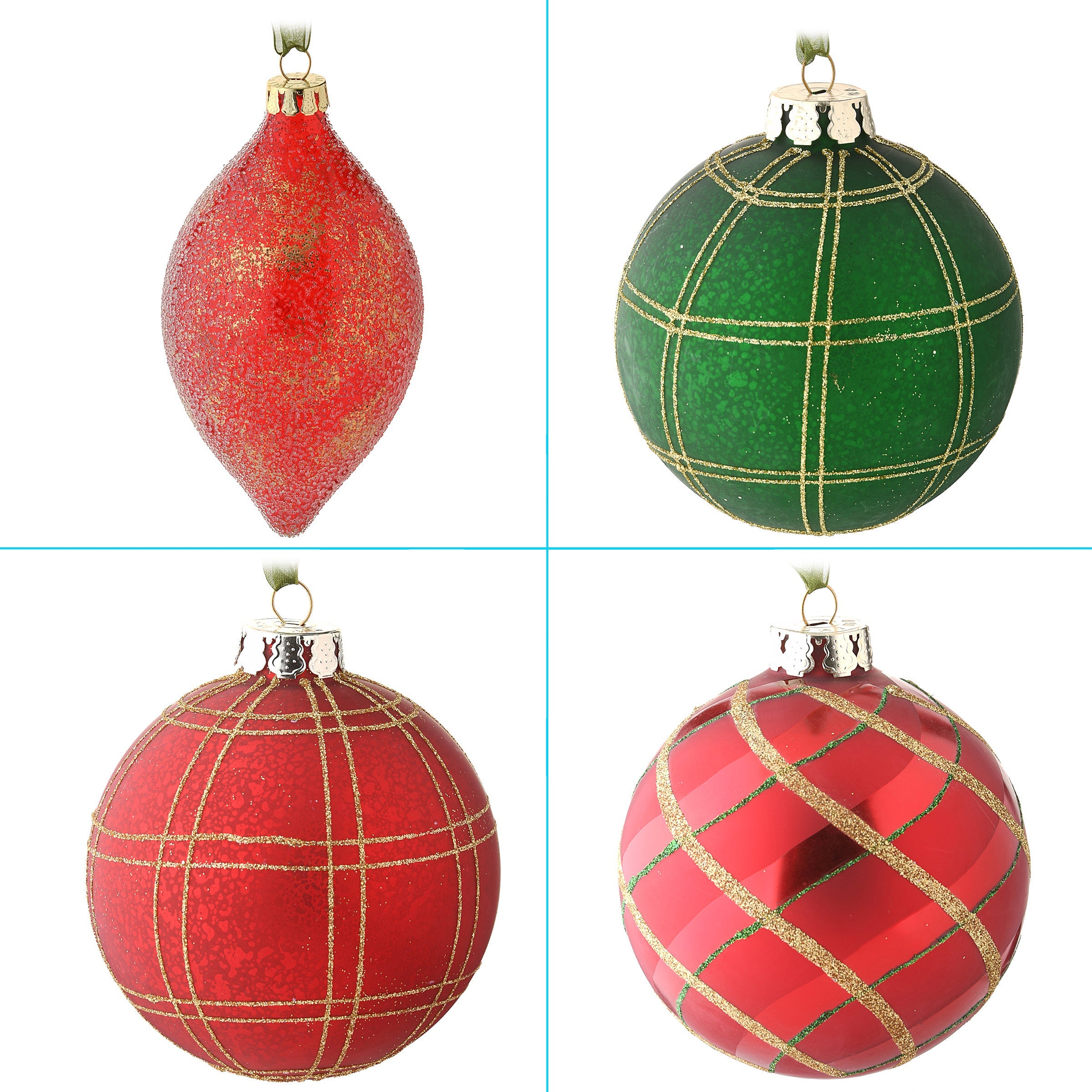 20-Piece Christmas Tree Ornament Set, Rural Homestead Collection