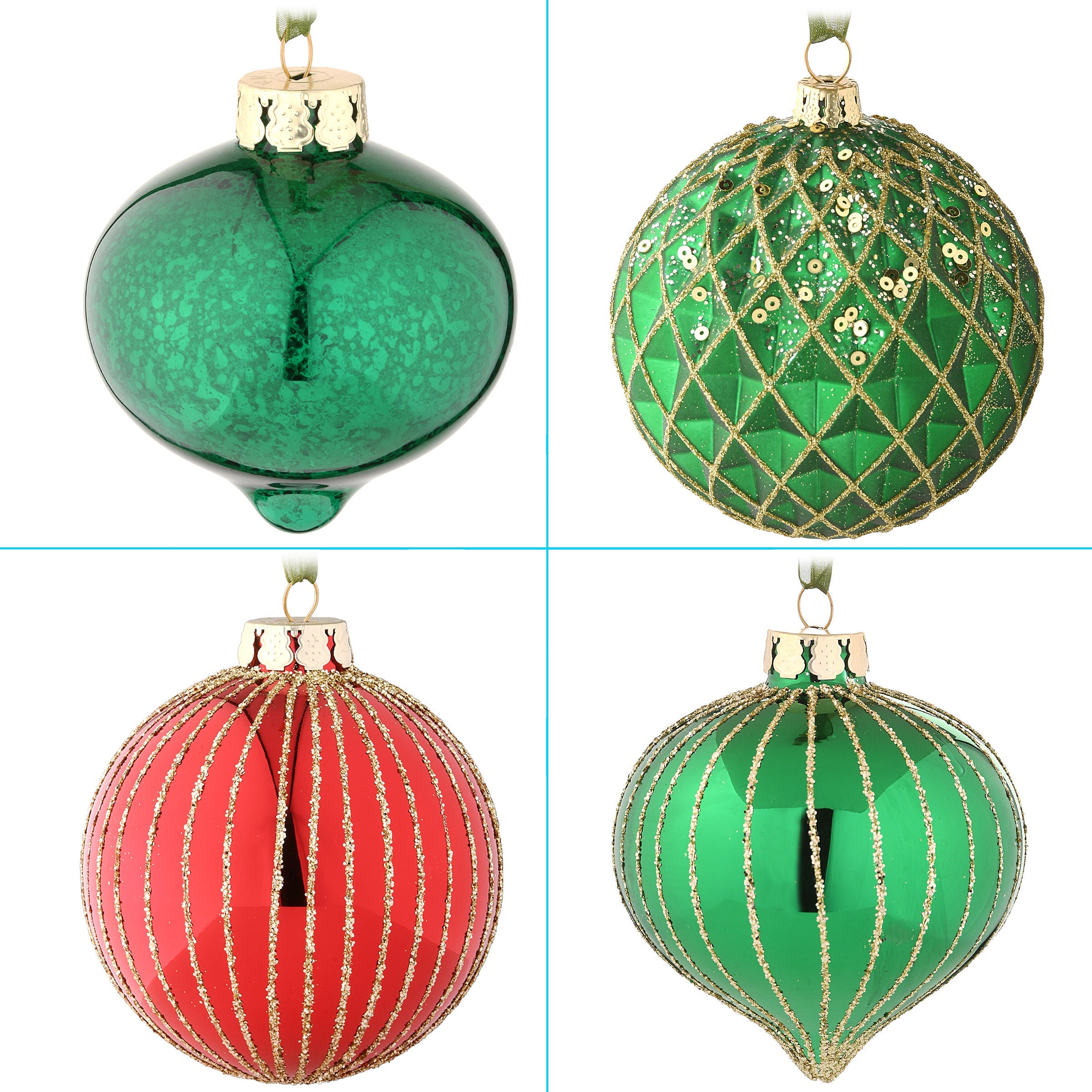 20-Piece Christmas Tree Ornament Set, Rural Homestead Collection