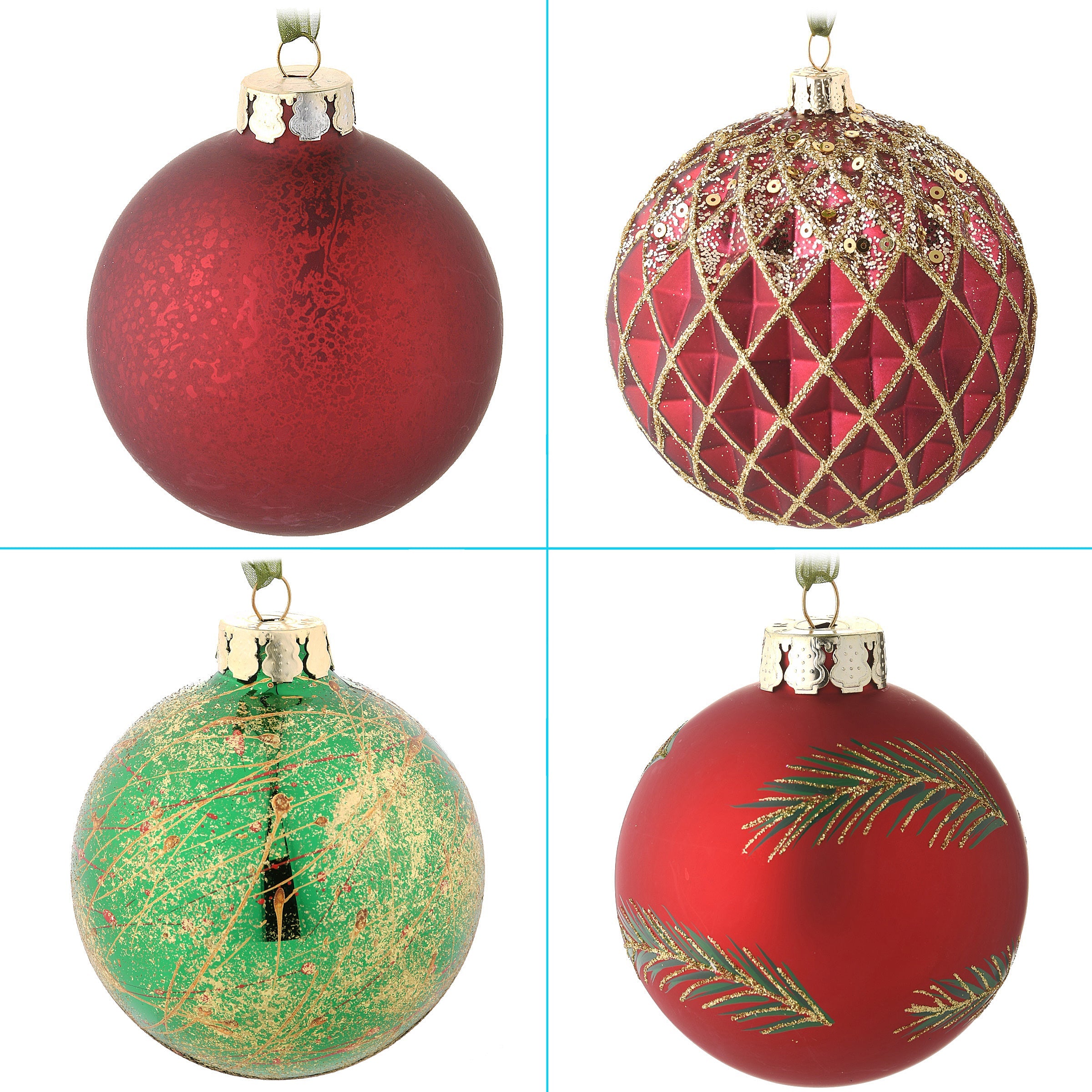 20-Piece Christmas Tree Ornament Set, Rural Homestead Collection