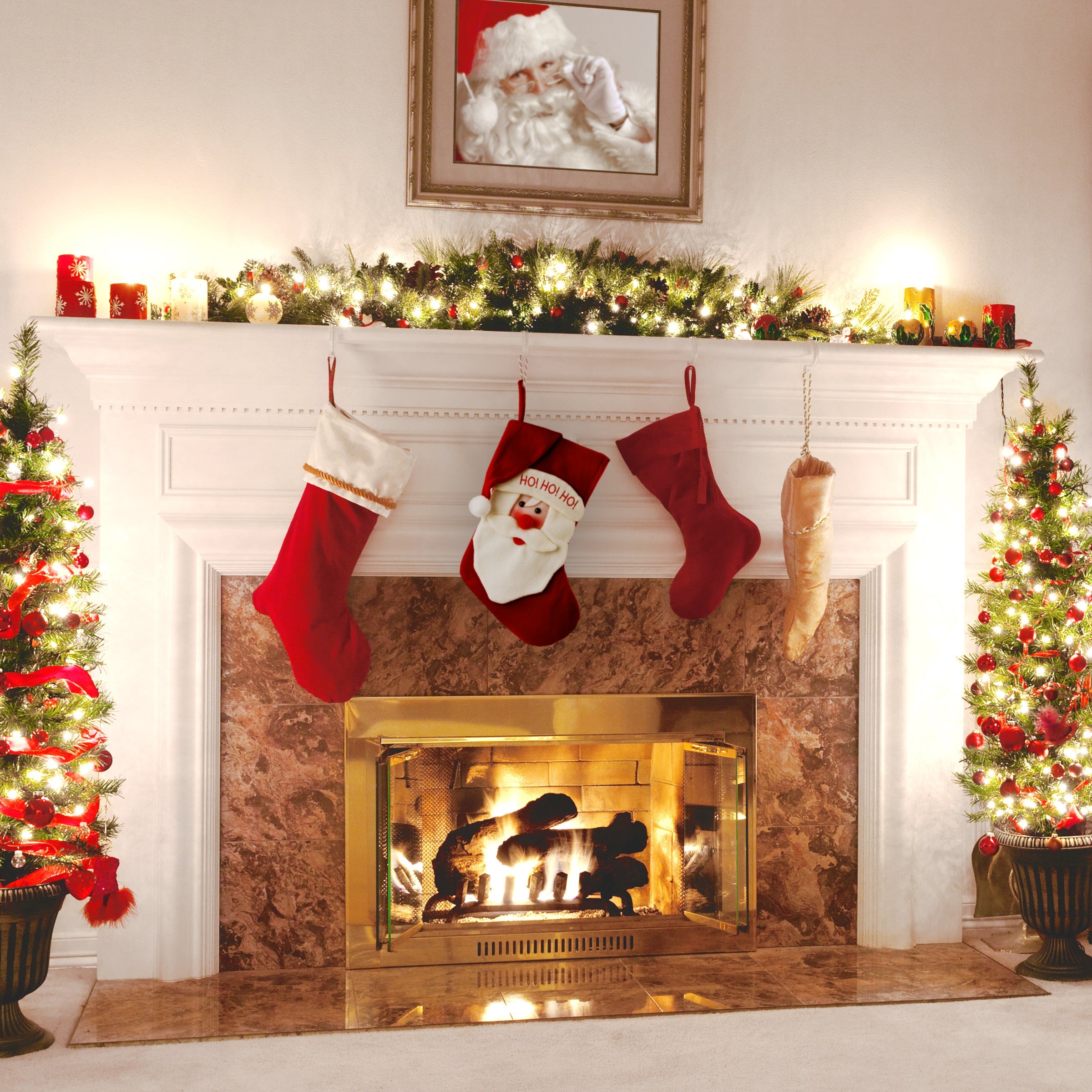 18 in. General Store Collection Ho! Ho! Ho! Santa Stocking