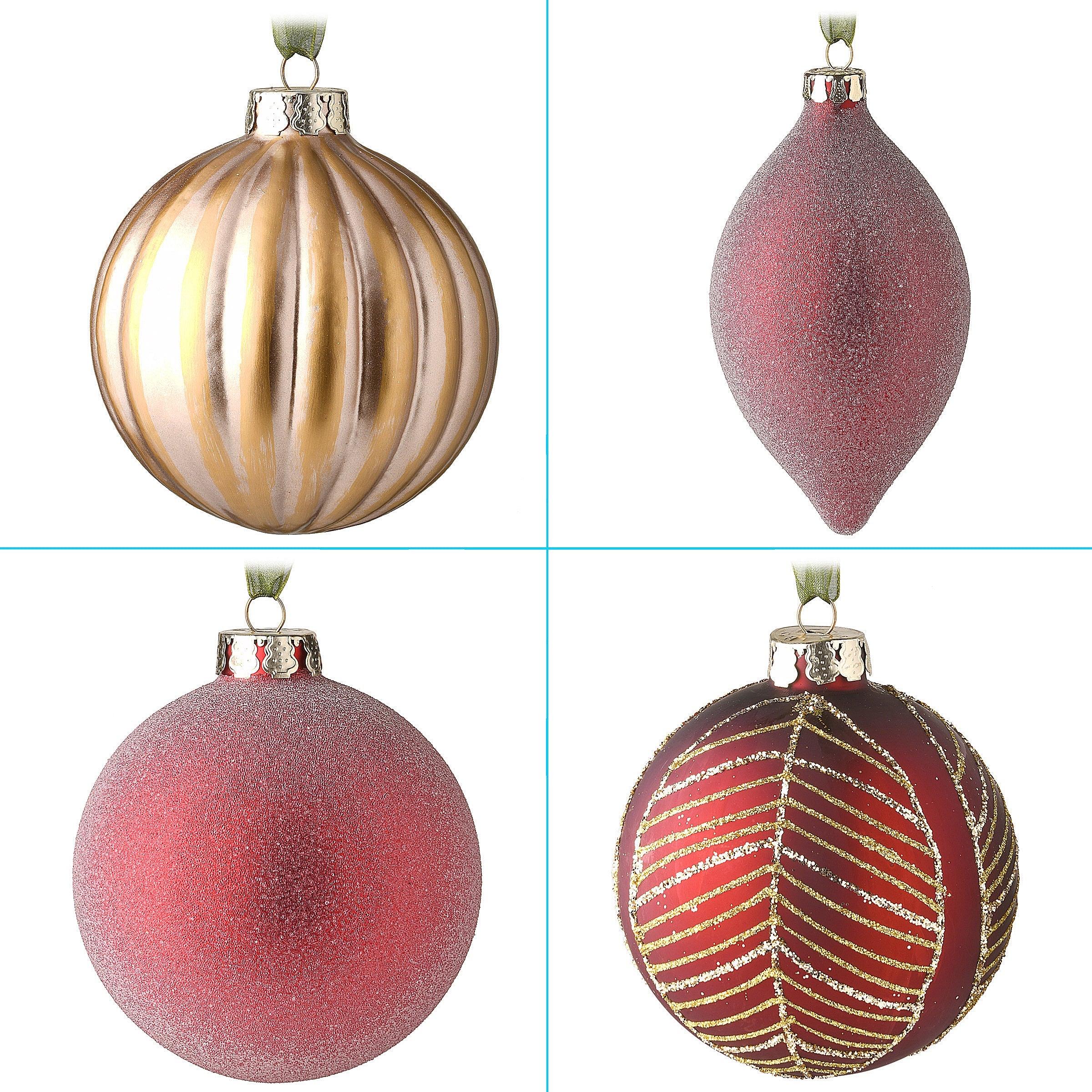 20-Piece Christmas Tree Ornament Set, Vienna Waltz Collection