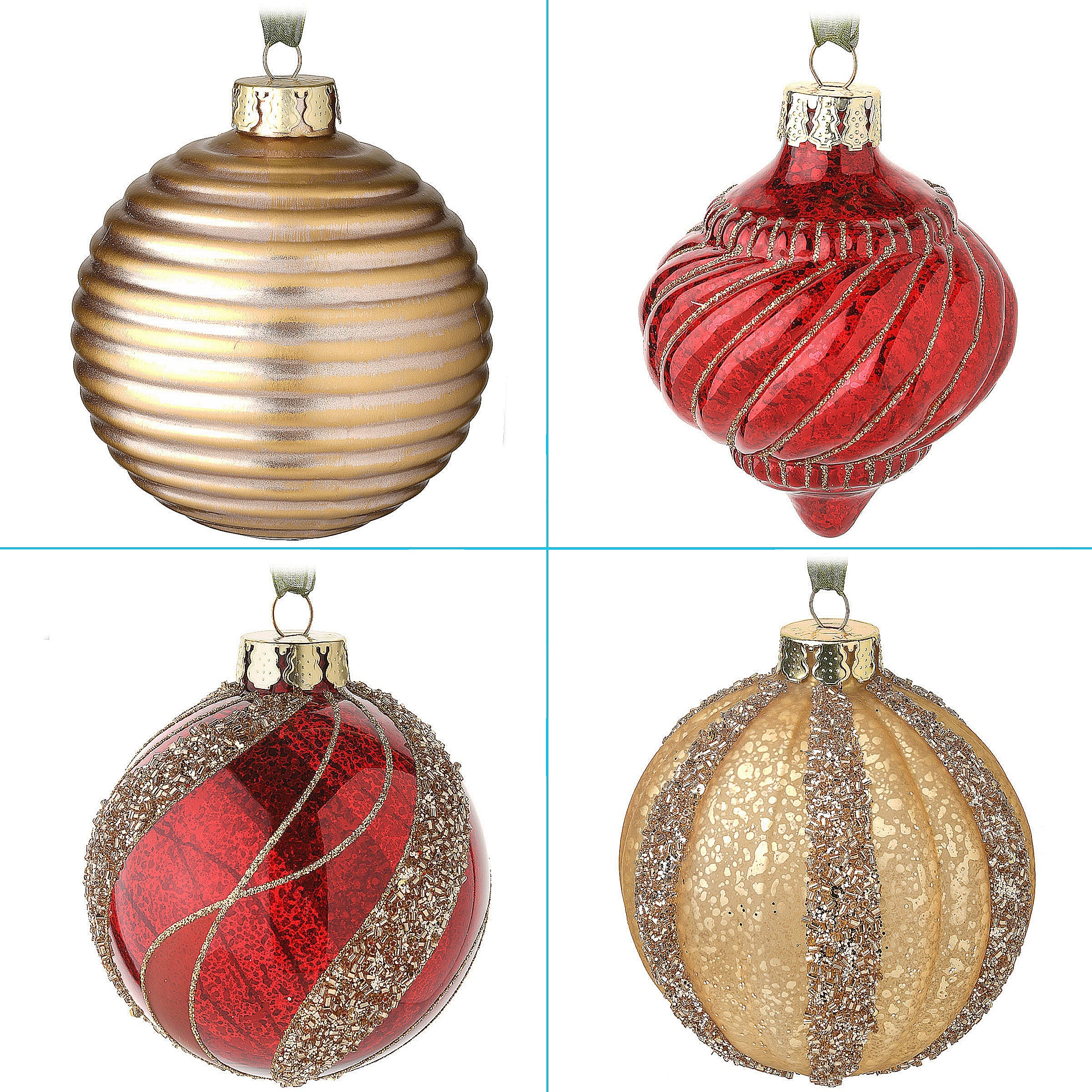 20-Piece Christmas Tree Ornament Set, Vienna Waltz Collection