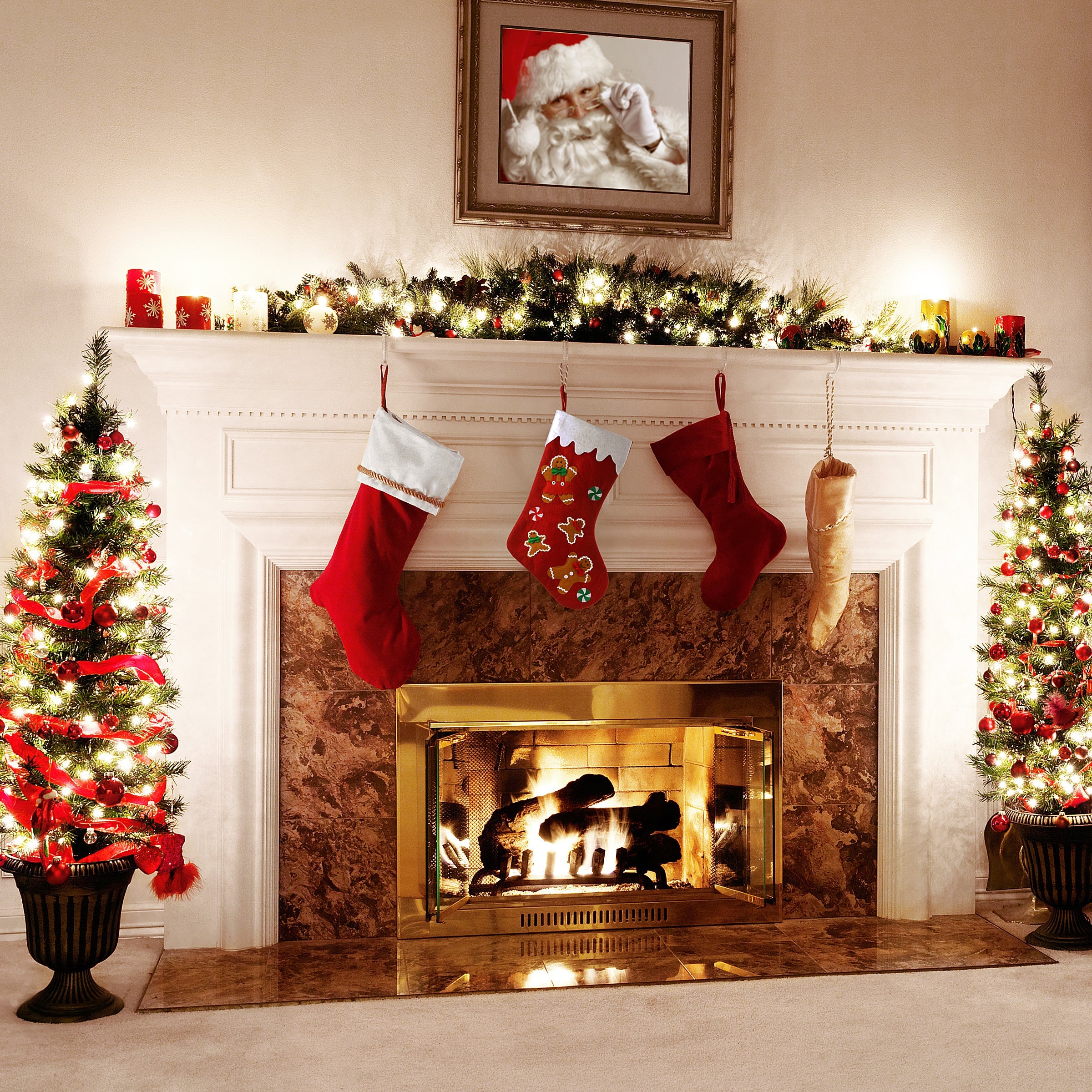 20 in. Be Merry Collection Gingerbread Stocking