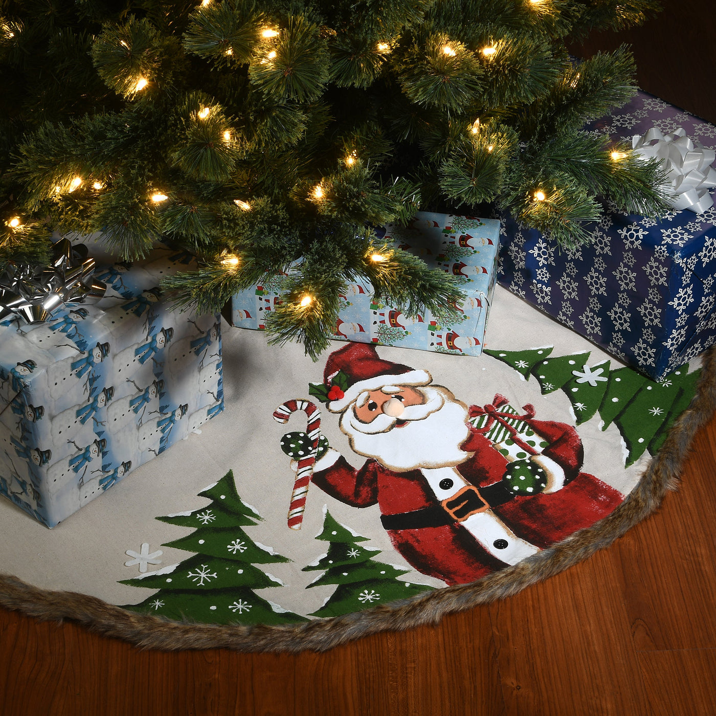 48 in. Rural Homestead Collection Santa Tree Skirt