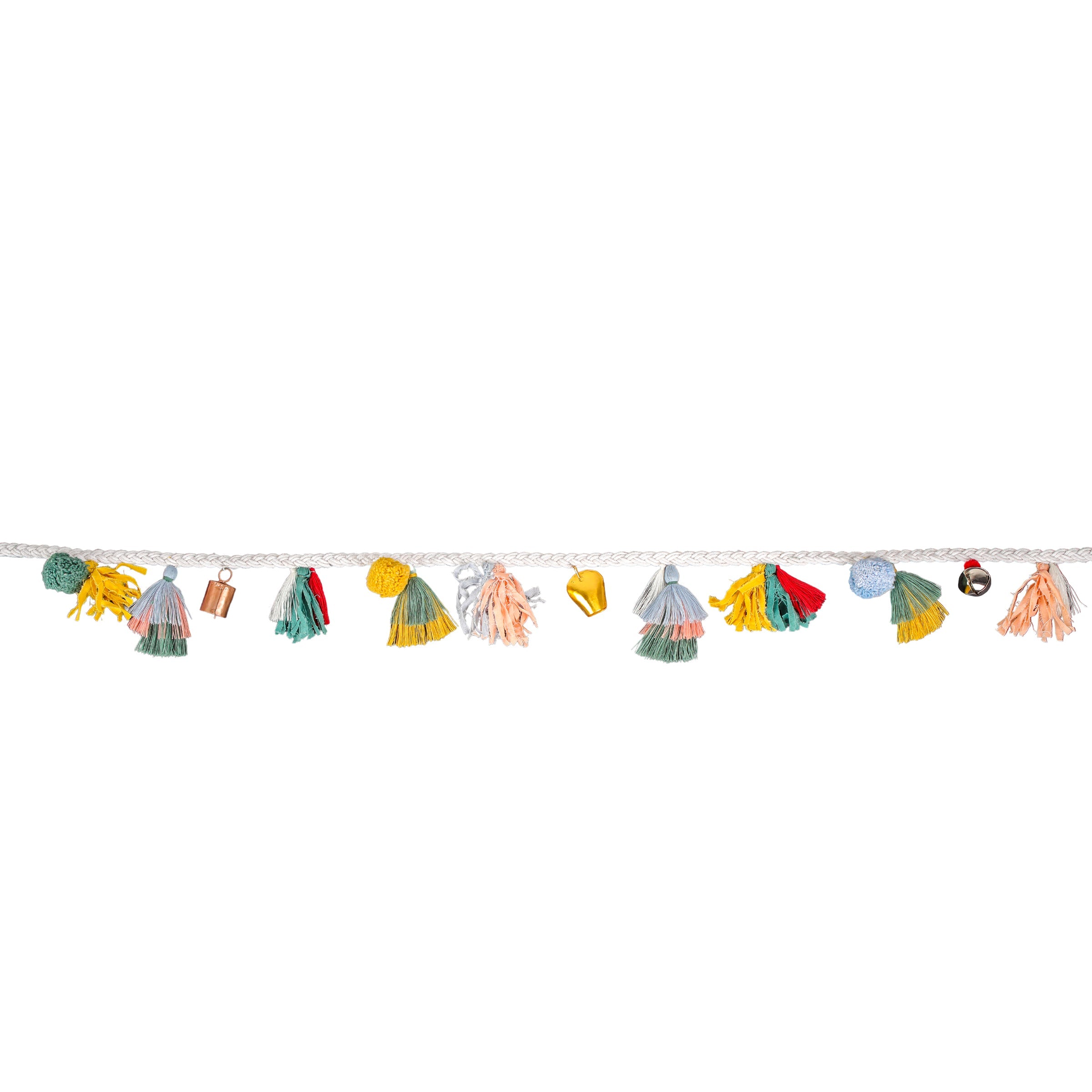 6 ft. HGTV Home Collection Multicolor Boho Garland