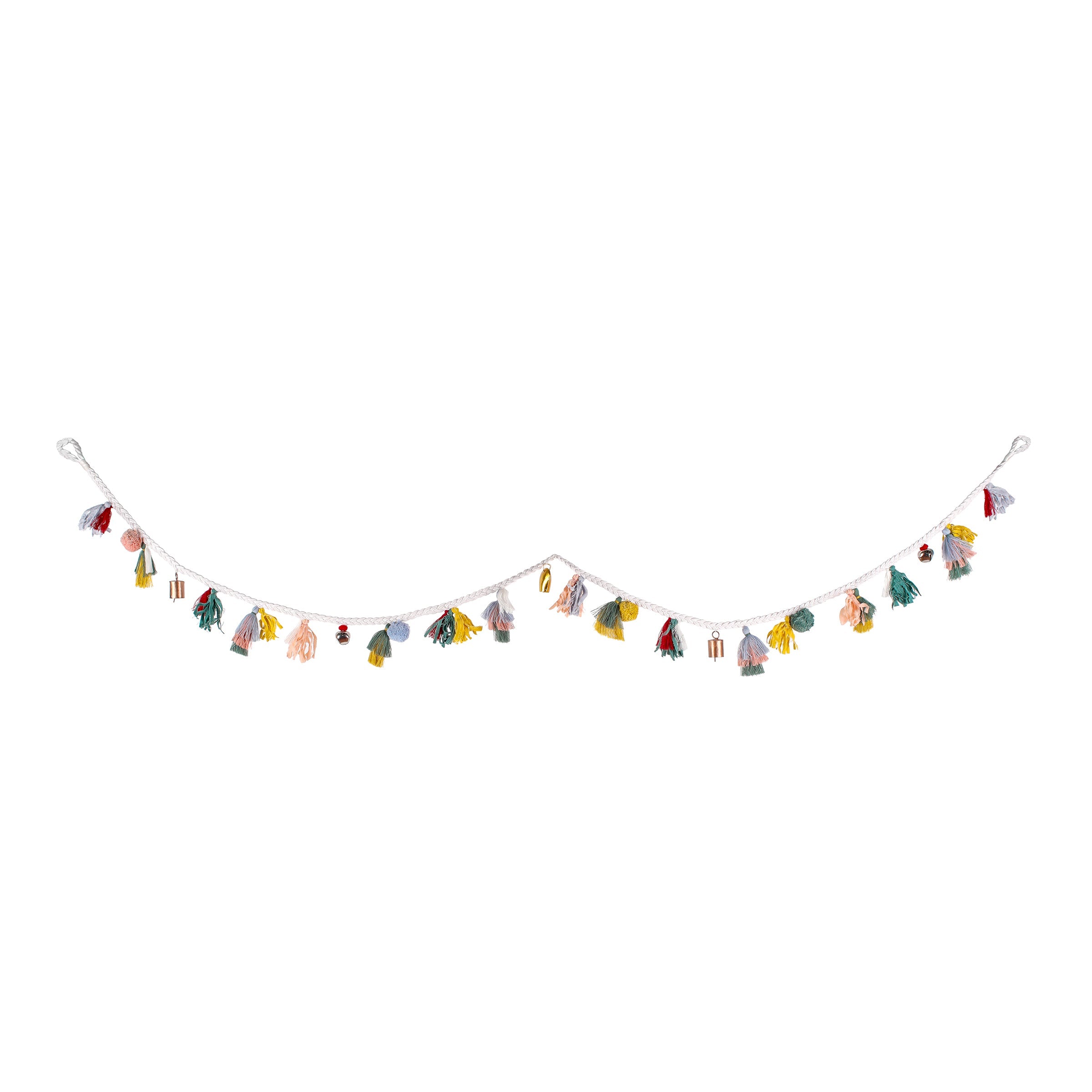 6 ft. HGTV Home Collection Multicolor Boho Garland
