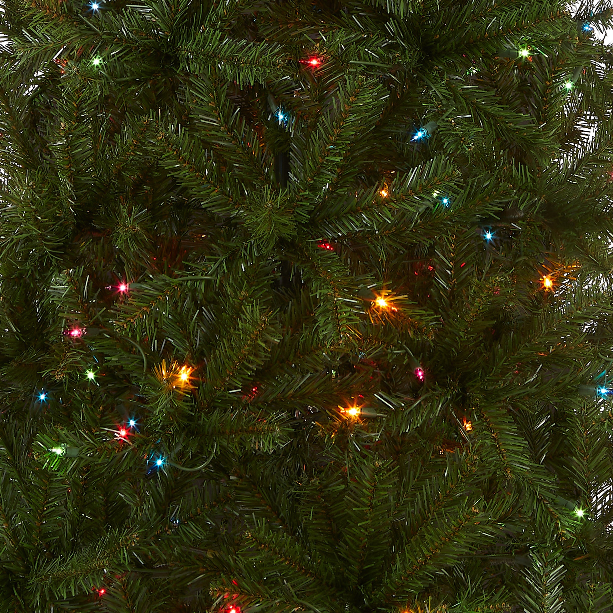 6 ft. Pre-Lit Aspen Spruce Slim Tree with Multicolor Lights