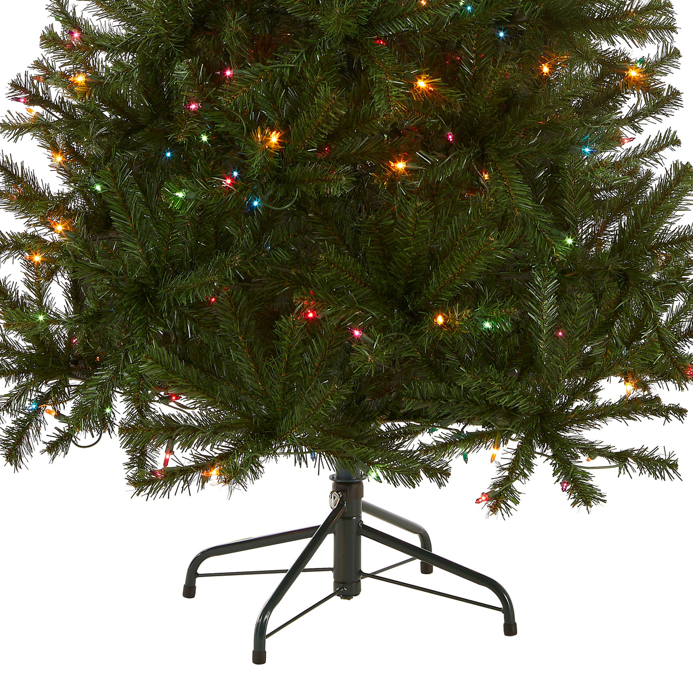 6 ft. Pre-Lit Aspen Spruce Slim Tree with Multicolor Lights