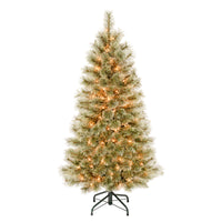 4.5 ft. Pre-Lit Arcadia Pine Cashmere Tree with Clear Lights