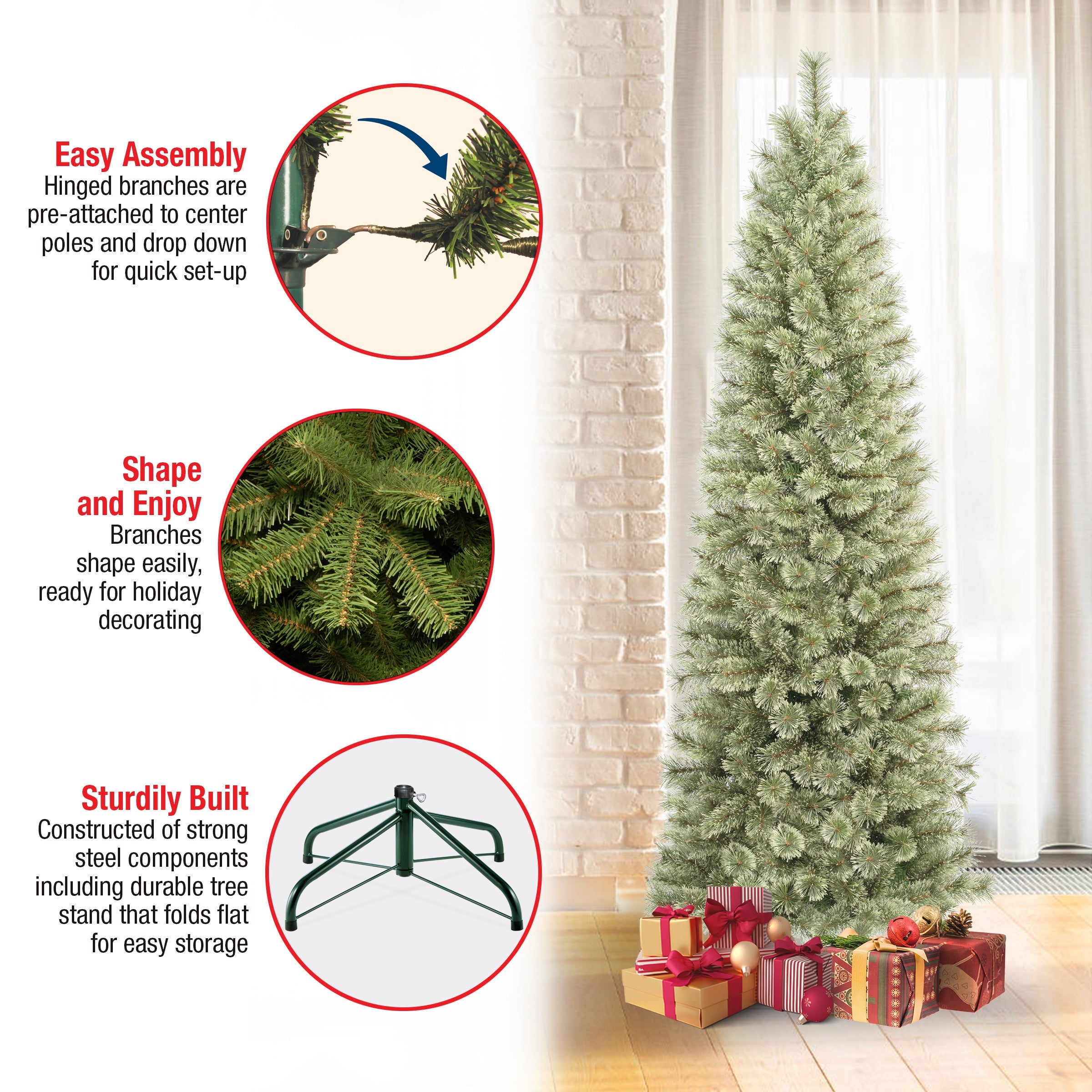 7.5 ft. Arcadia Pine Cashmere Slim Tree