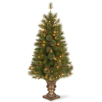 4 ft. Pre-Lit Atlanta Spruce Tree with Clear Lights