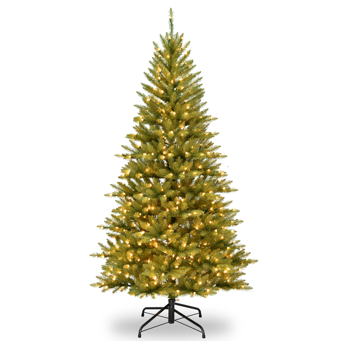 6.5 ft. Pre-Lit Asbury Fir Slim Tree with Clear Lights