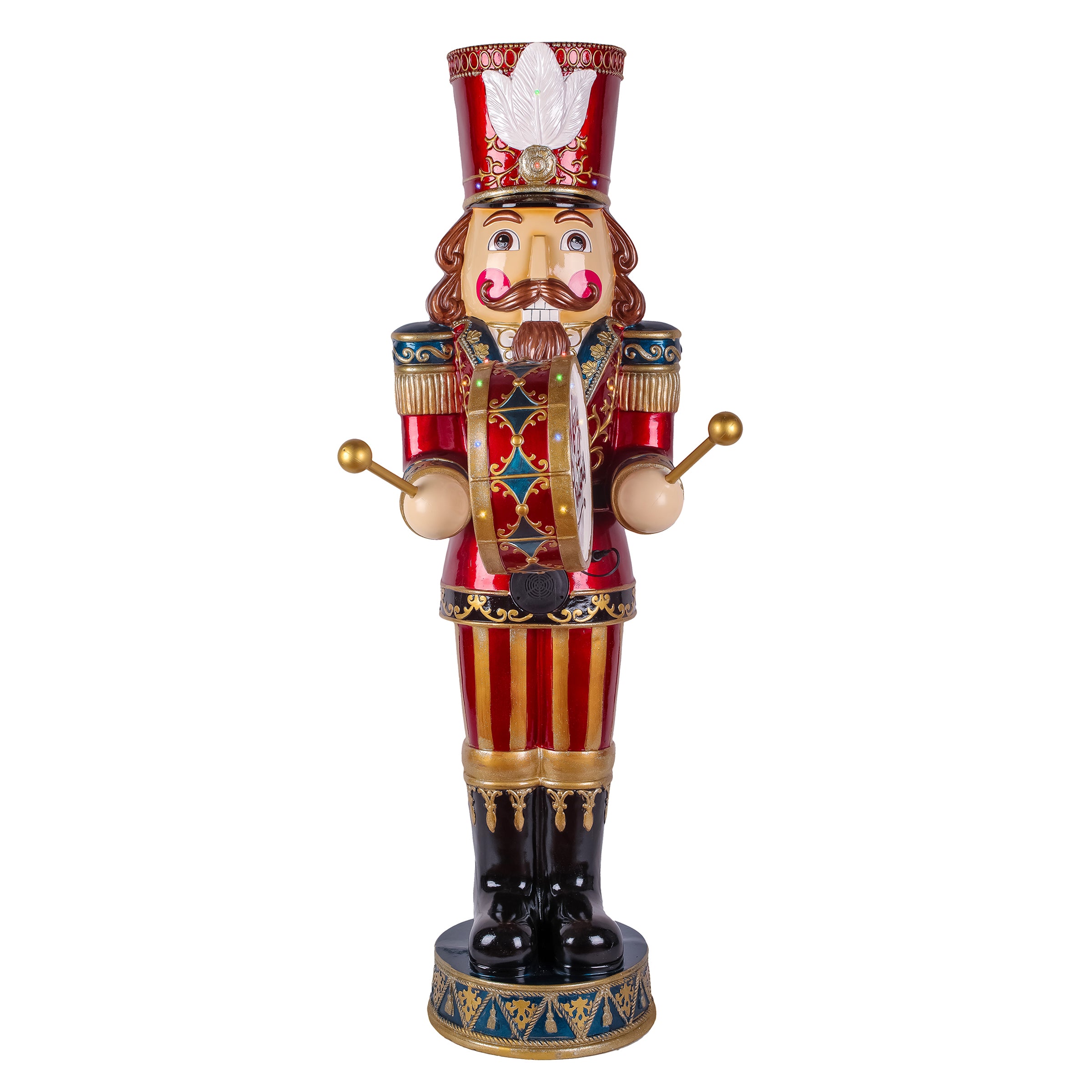 Animated Nutcracker with Multicolor Lights and Music