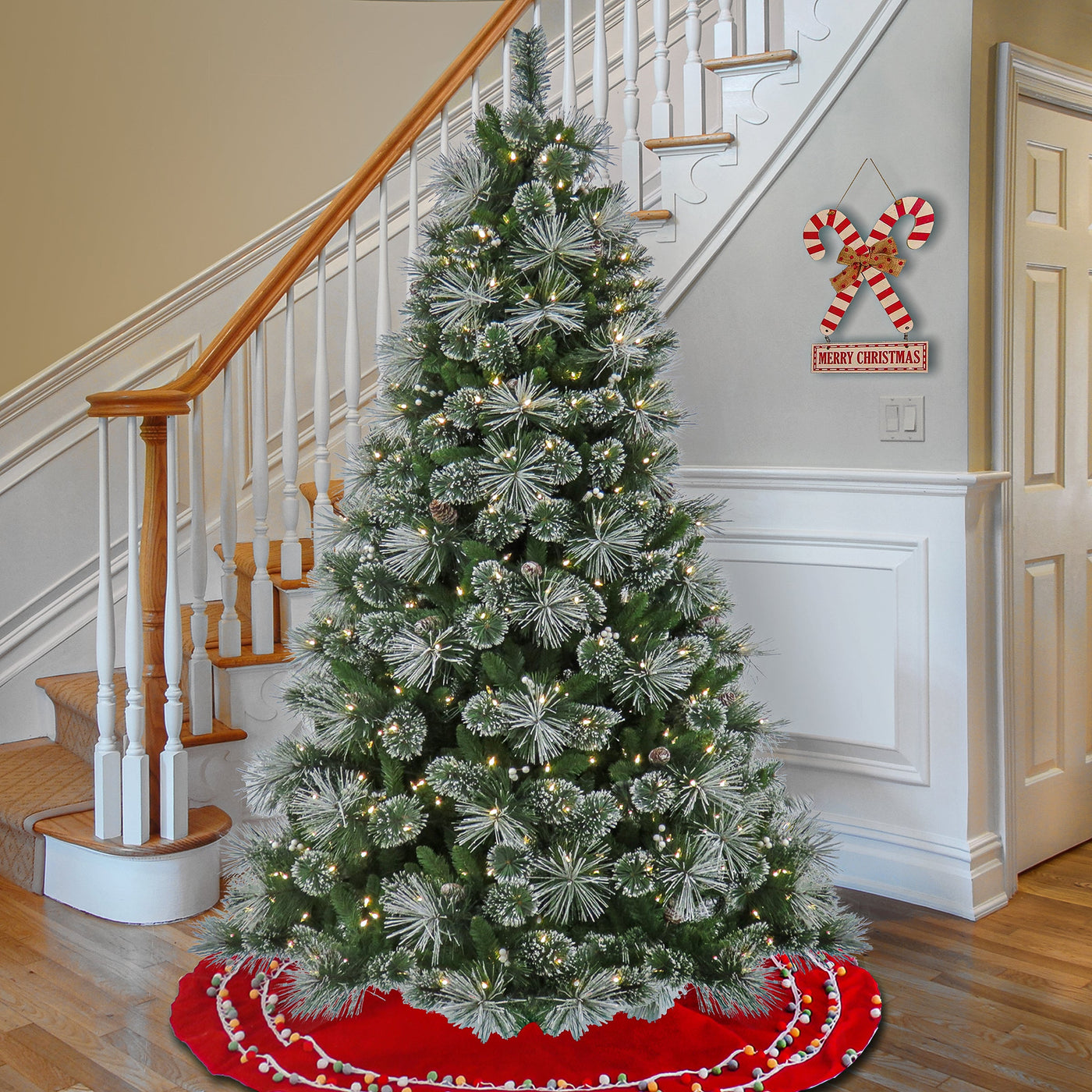 7.5 ft. Pre-Lit Bryson Pine Tree with LED Lights