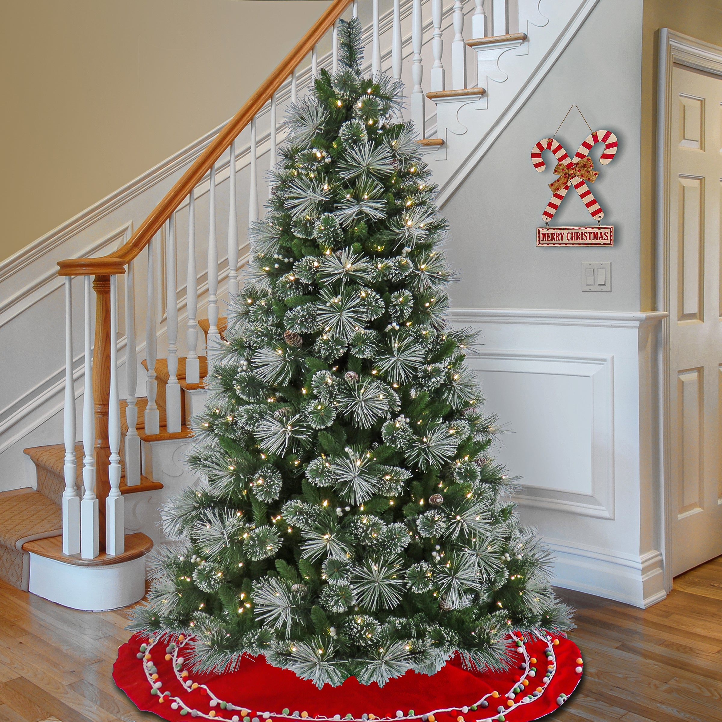 7.5 ft. Pre-Lit Bryson Pine Tree with LED Lights