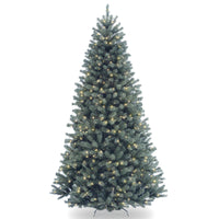 7 ft. Pre-Lit North Woods Blue Spruce Tree with Clear Lights