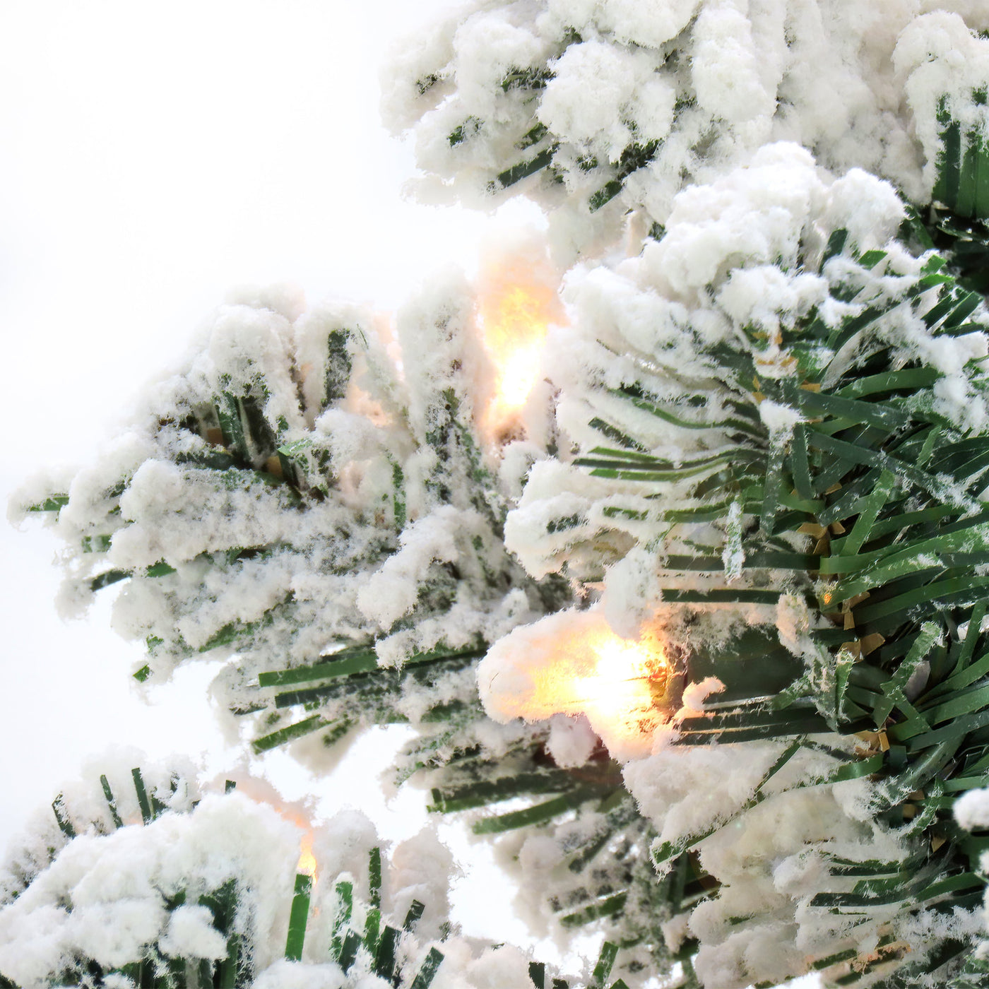 7.5 ft. Pre-Lit Frosted Bonnyville Spruce Tree with Clear Lights