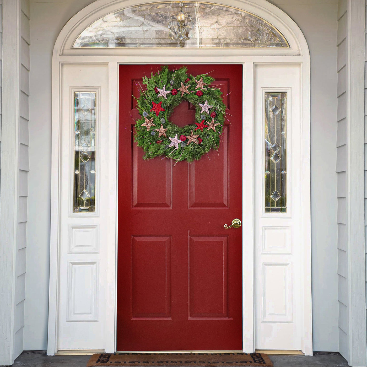 22 in. Fresh Evergreens Wreath