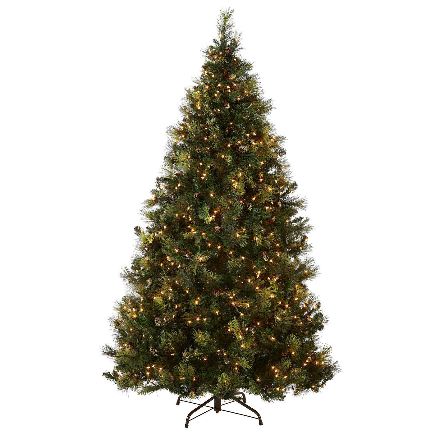 6.5 ft. Pre-Lit Carolina Pine Tree with Clear Lights