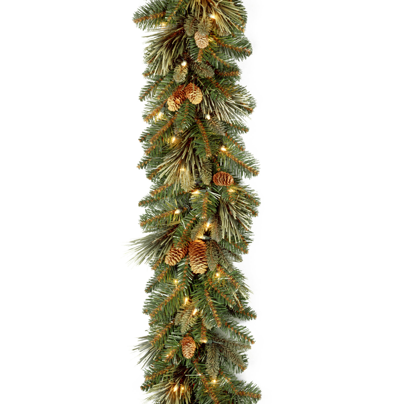 9 ft. Pre-Lit Carolina Pine Garland with LED Lights