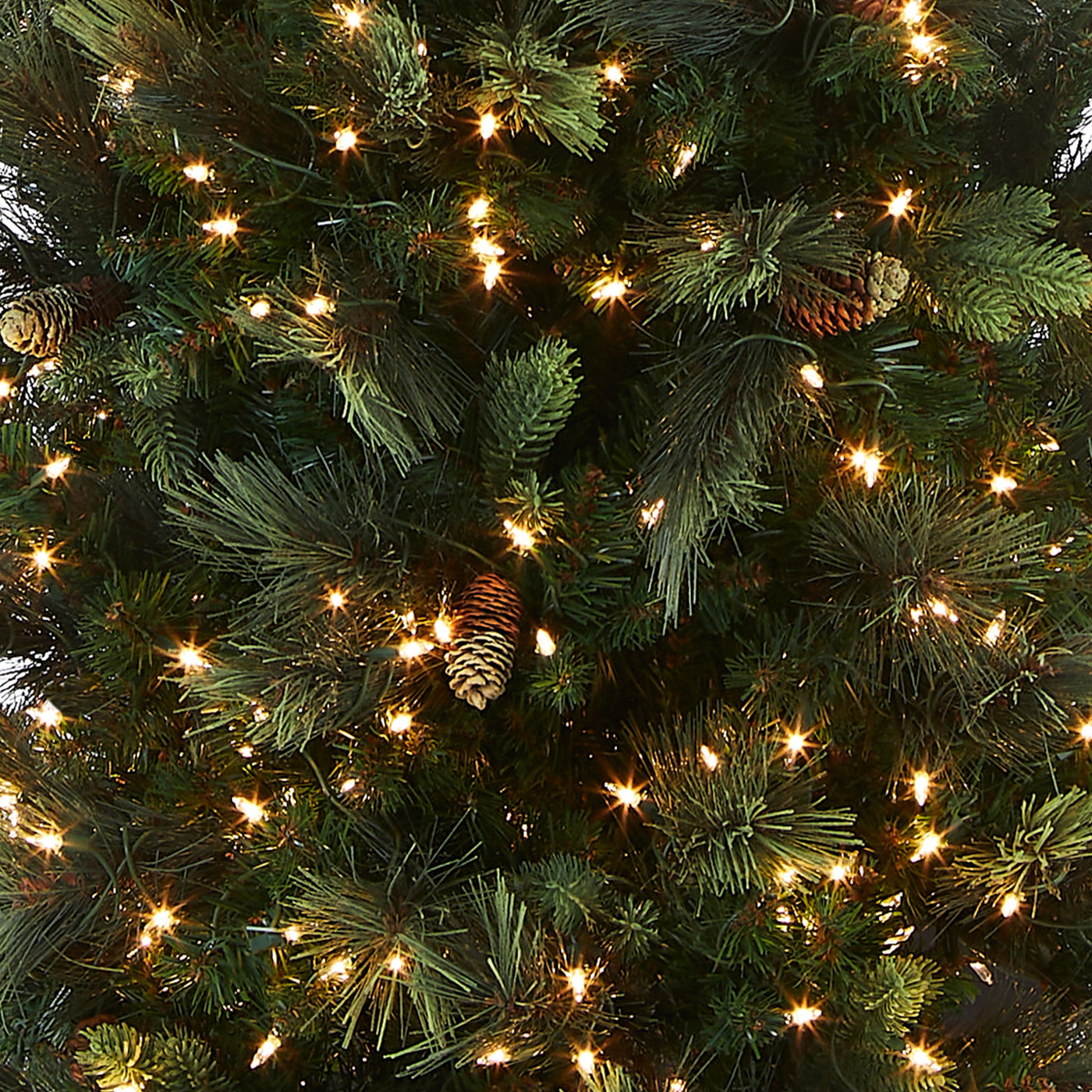 10 ft.Pre-Lit Carolina Pine Slim Tree with Clear Lights