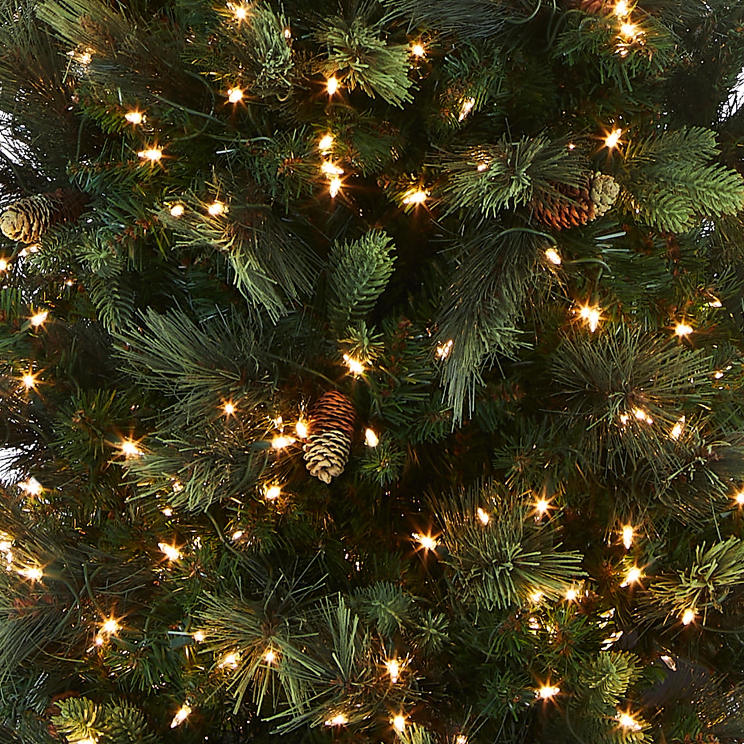 10 ft.Pre-Lit Carolina Pine Slim Tree with Clear Lights