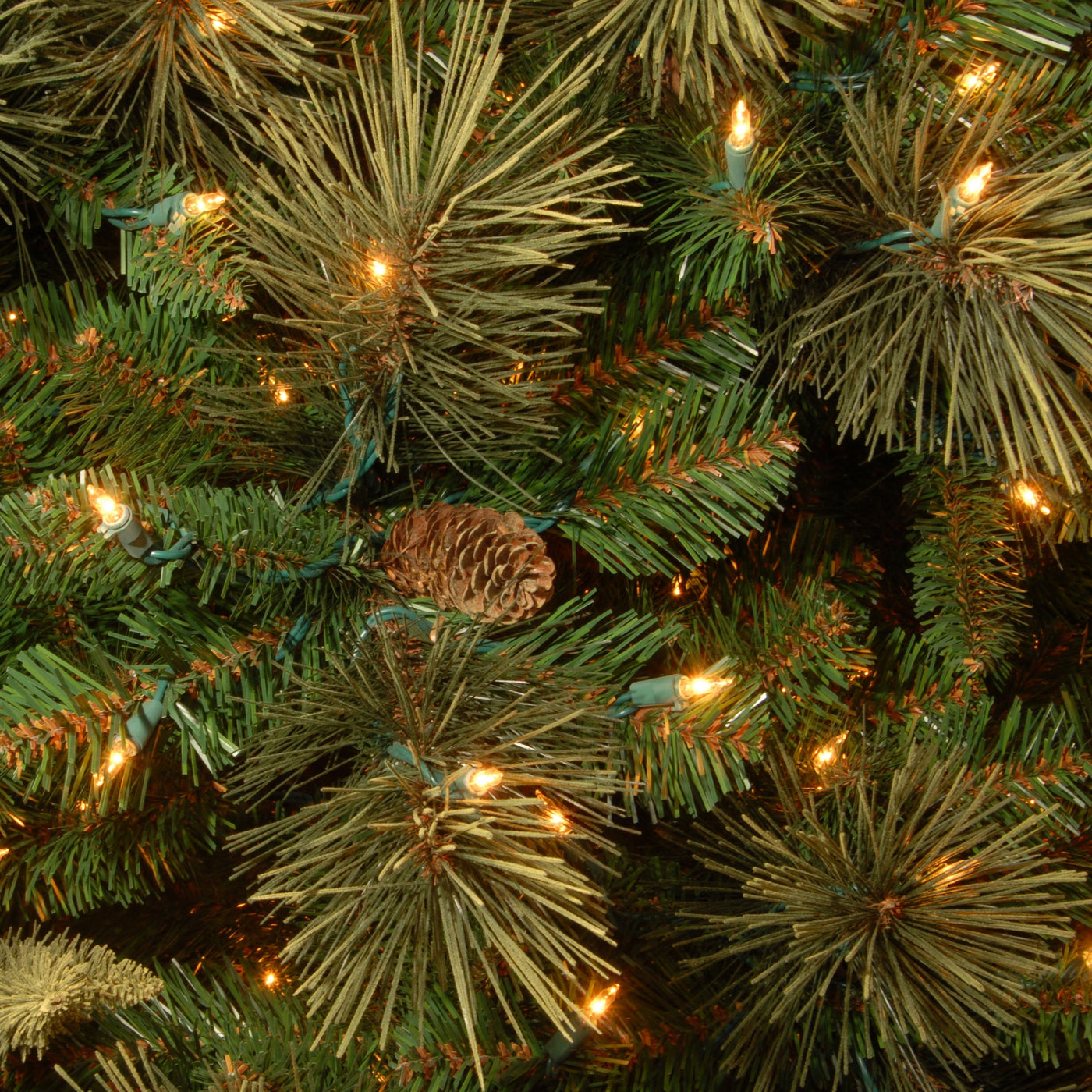 7.5 ft. Pre-Lit Carolina Pine Slim Tree with Clear Lights