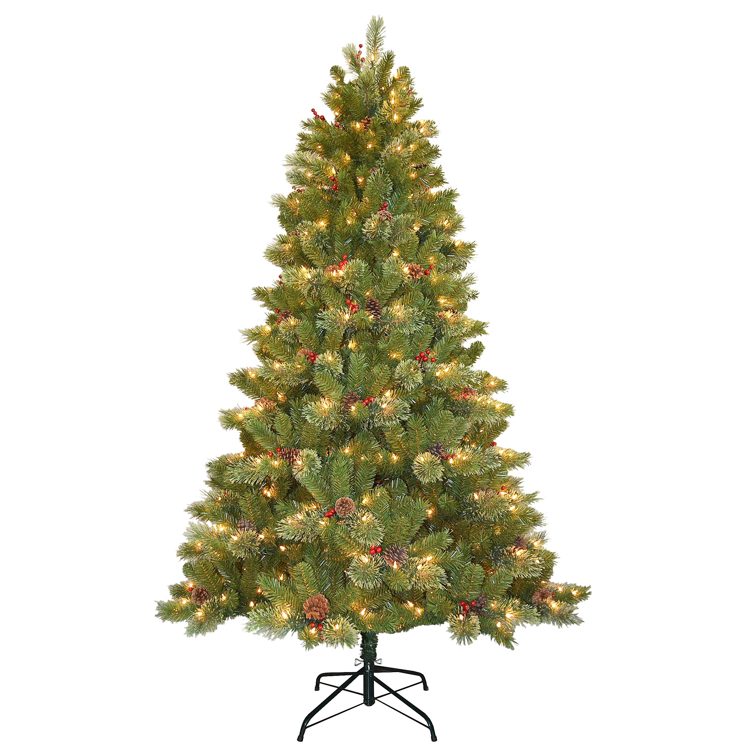 7.5 ft. Pre-Lit Cashmere Decorated Tree with Clear Lights