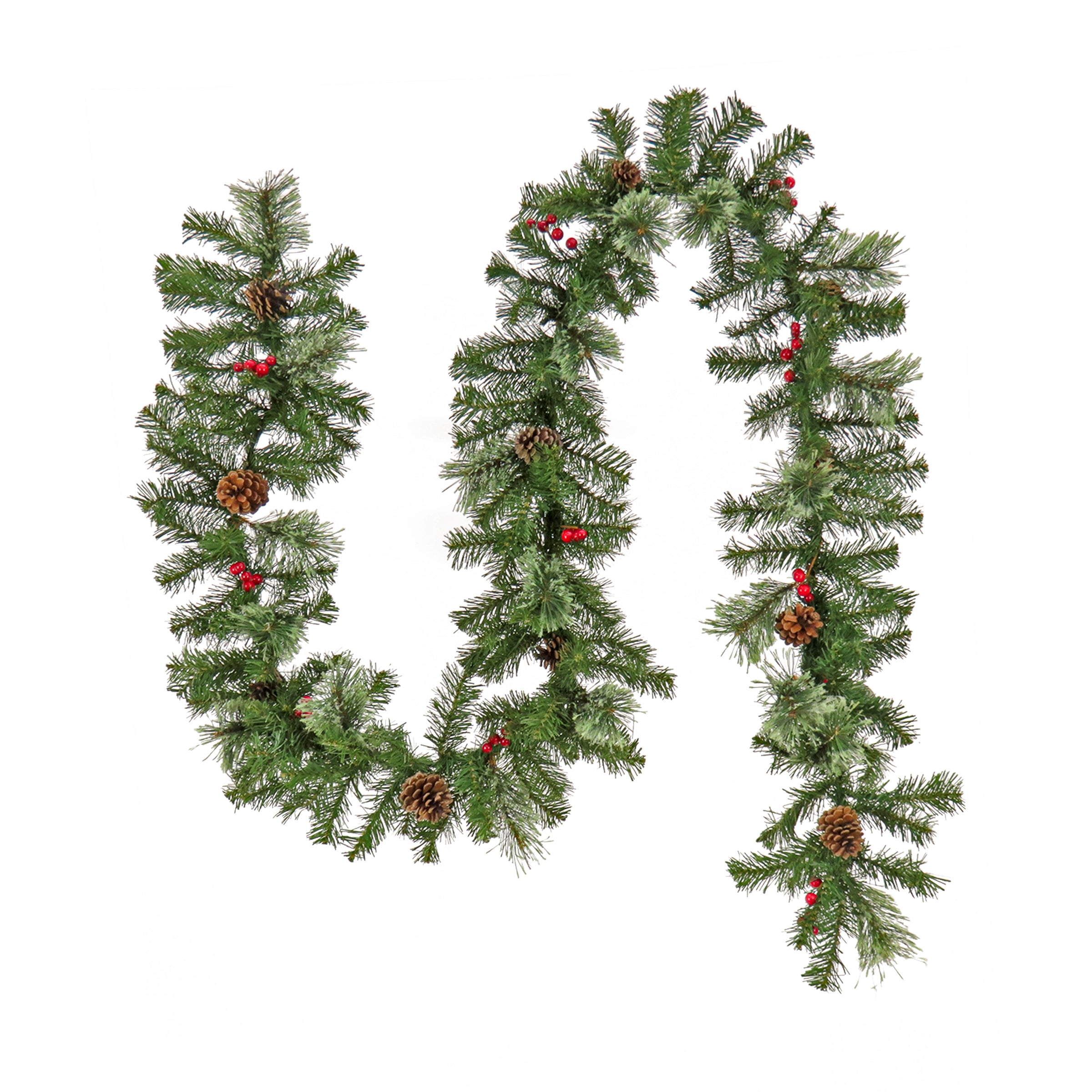 9 ft. Evergreen and Cashmere Tips Garland