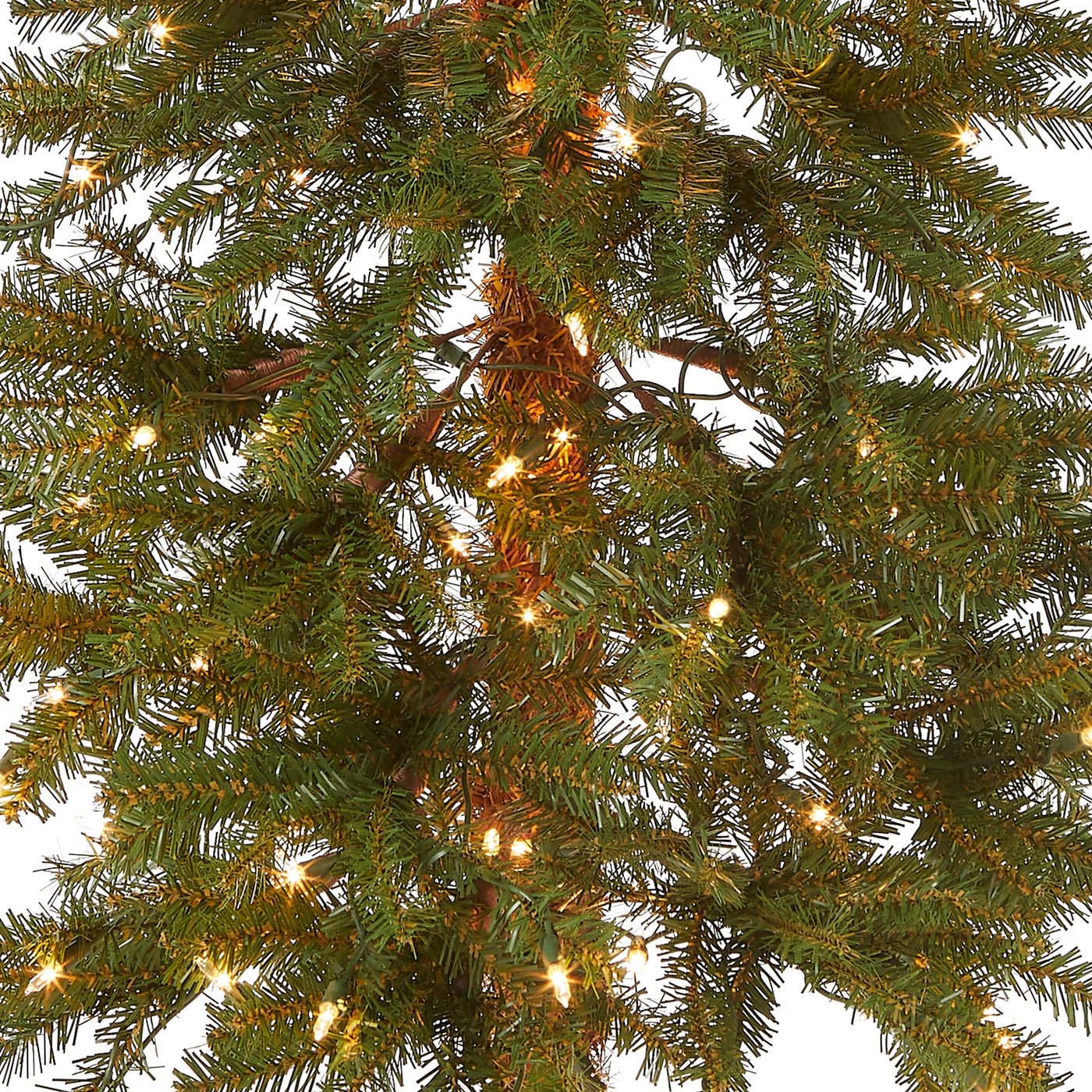 5 ft. Pre-Lit Hickory Cedar Slim Tree with Clear Lights