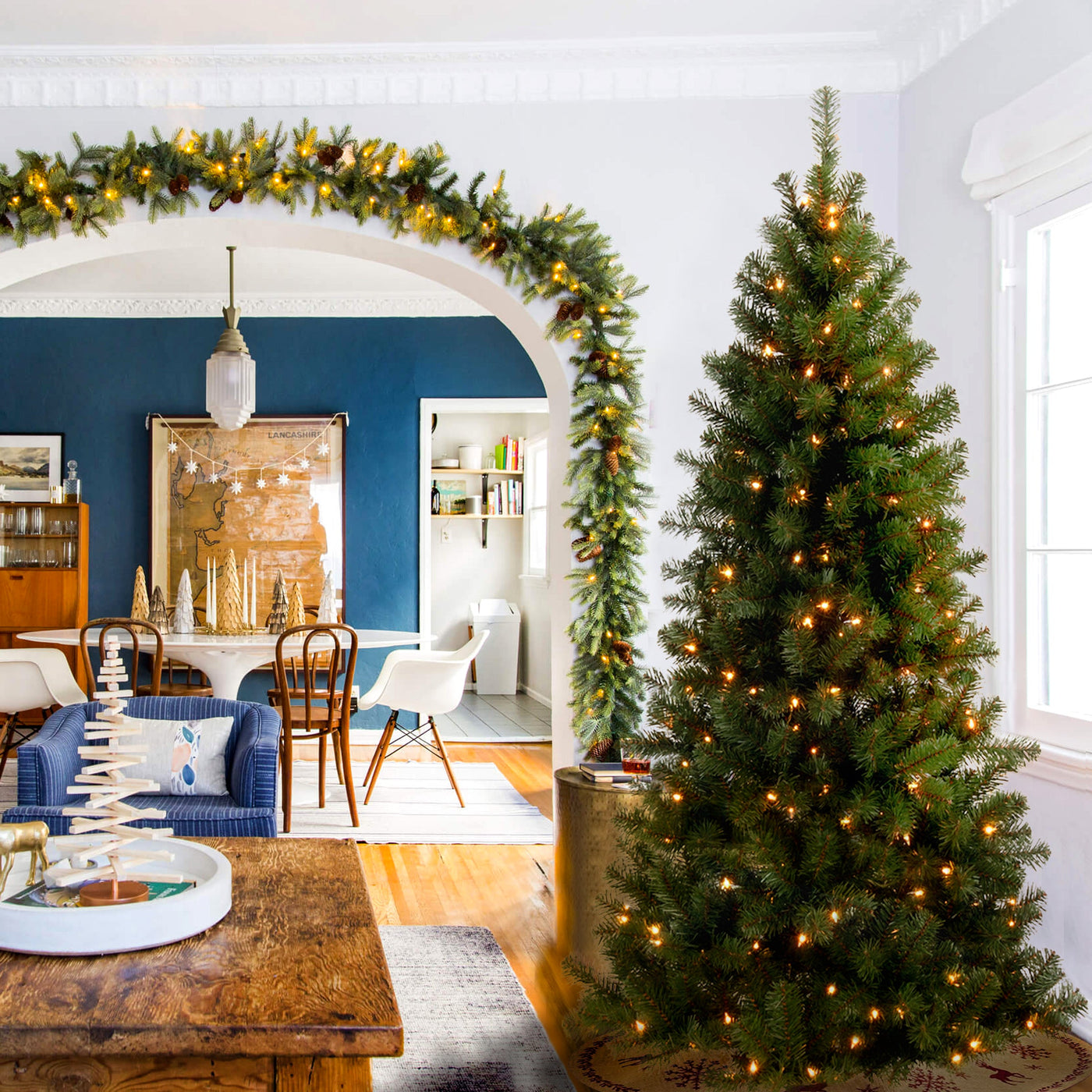 6 ft. Pre-Lit Canadian Fir Grande Tree with Clear Lights