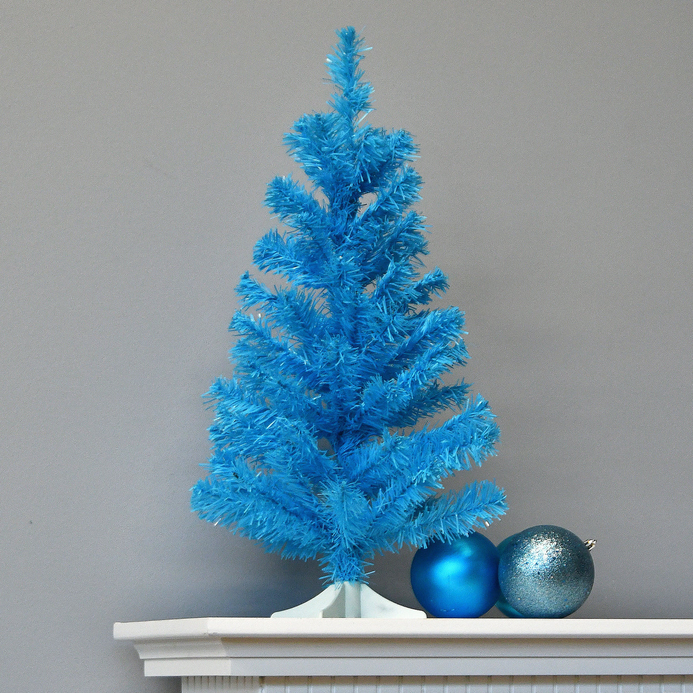 24 in. Colored Blue Tree