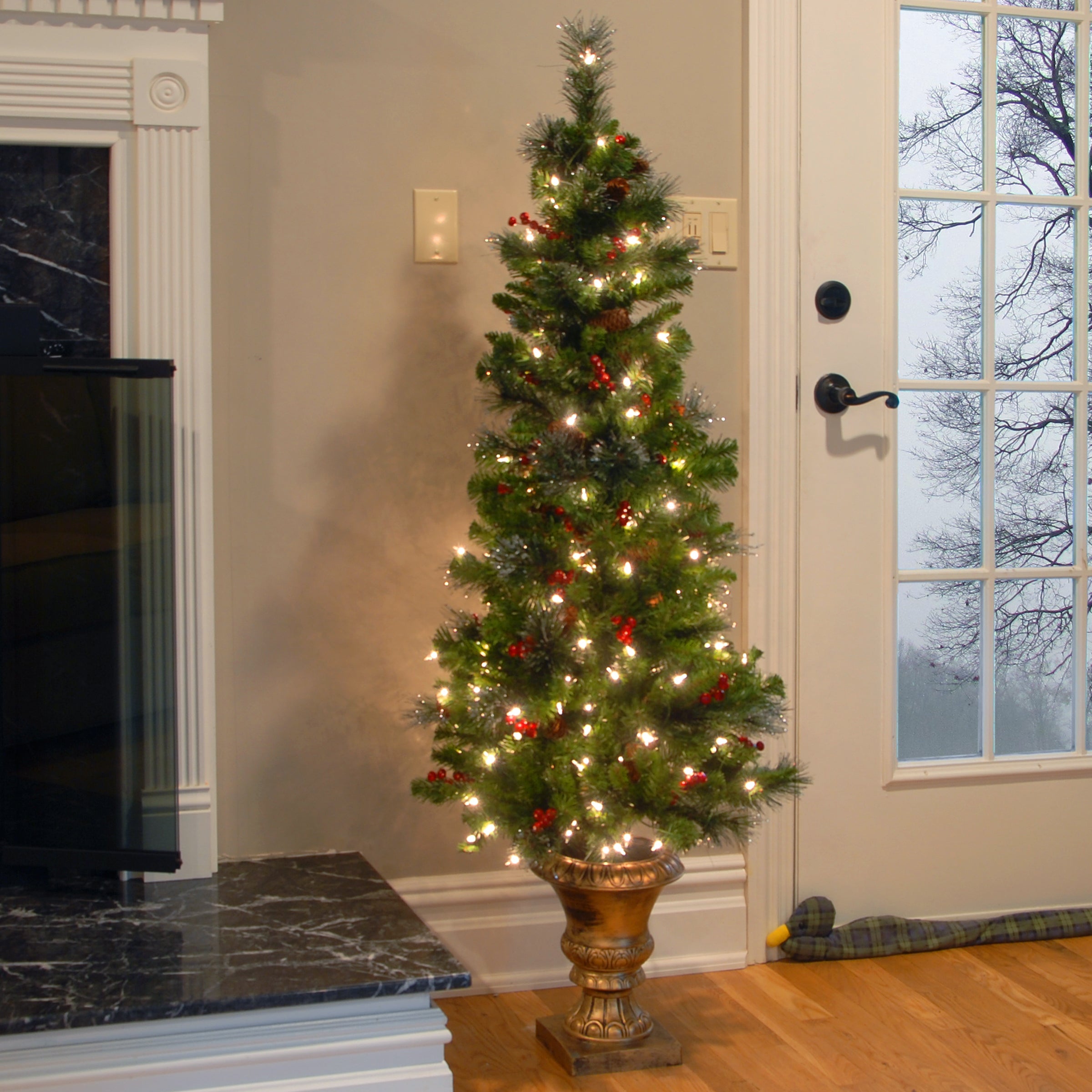 5 ft. Pre-Lit Crestwood Spruce Tree with Clear Lights