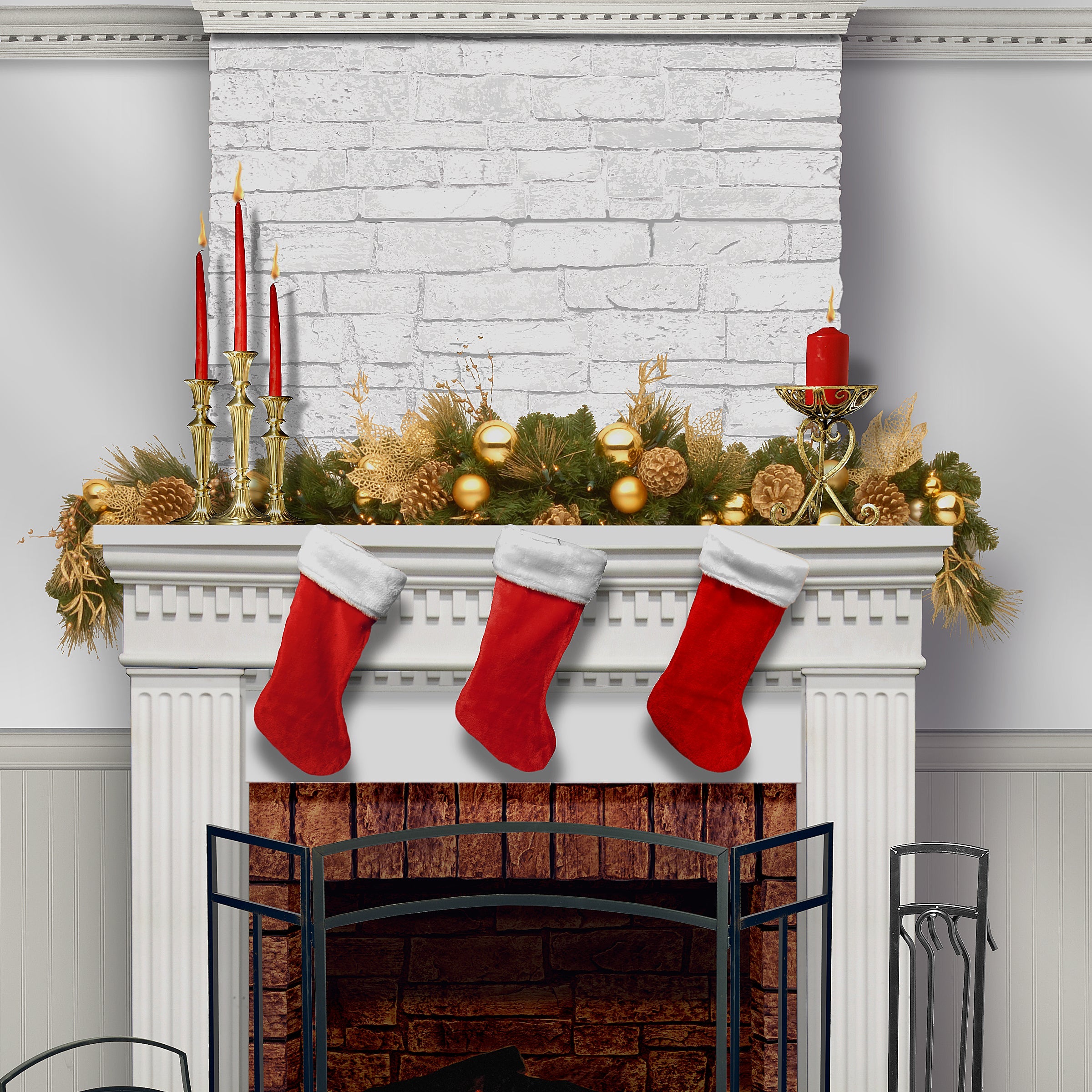 6 ft. Pre-Lit Decorative Collection Elegance Swag with Clear Lights